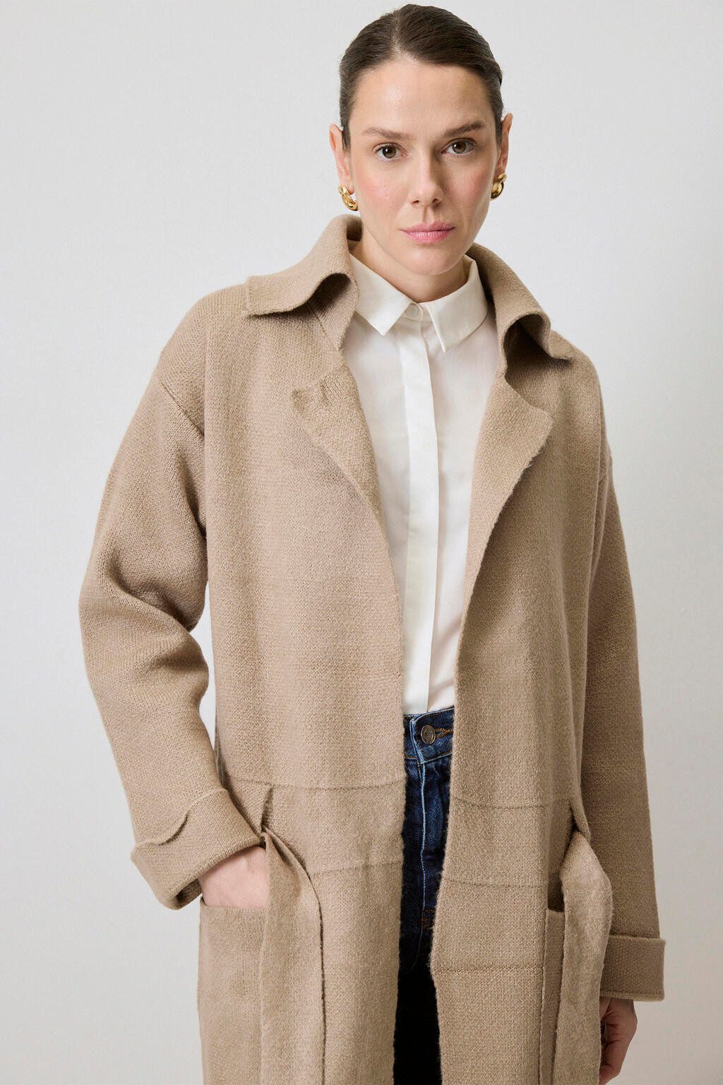 touche prive Strickjacke LANGER STRICKCARDIGAN MIT günstig online kaufen