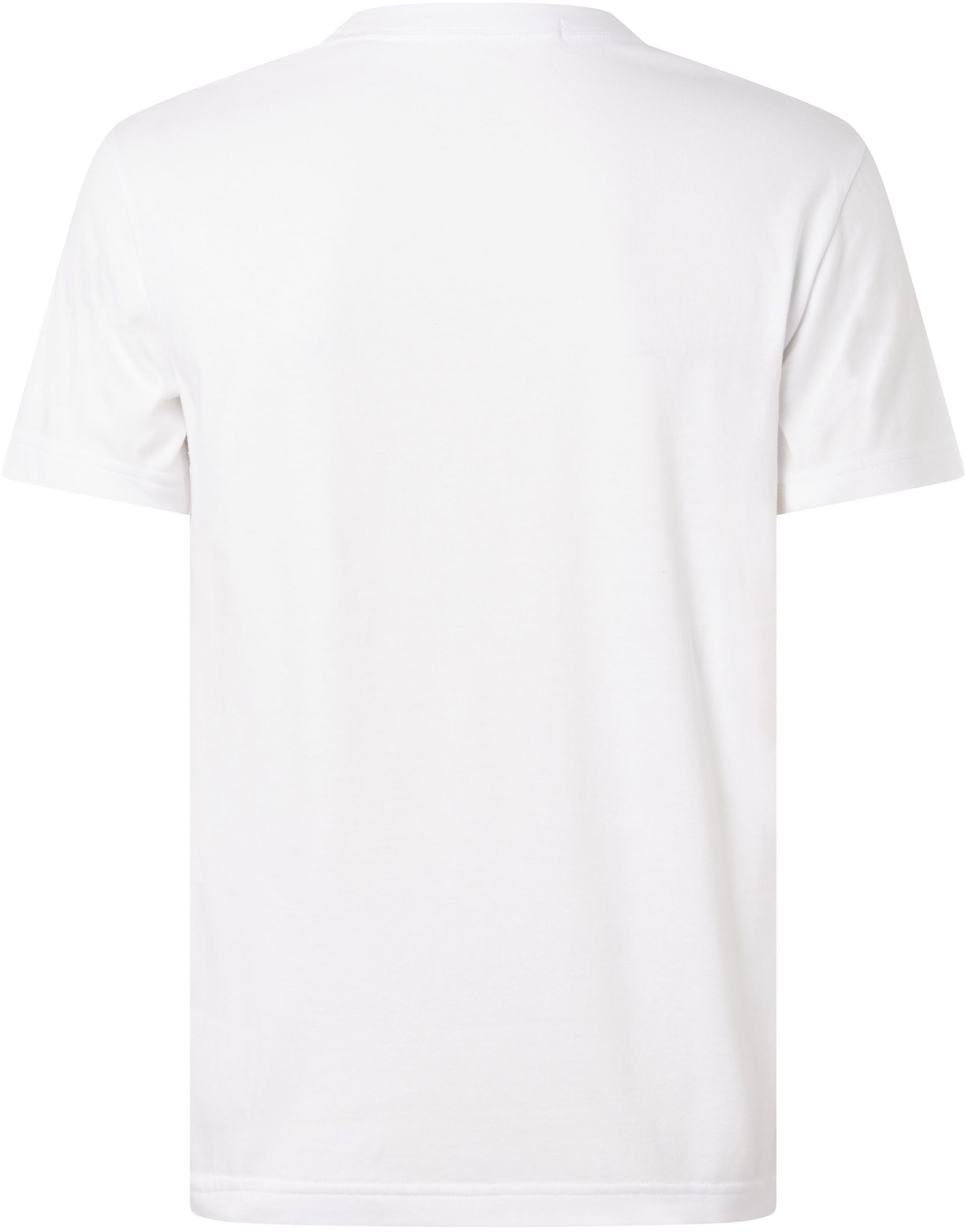 LOGO TEE White BLOCKED SEASONAL Calvin Bright Jeans T-Shirt Klein