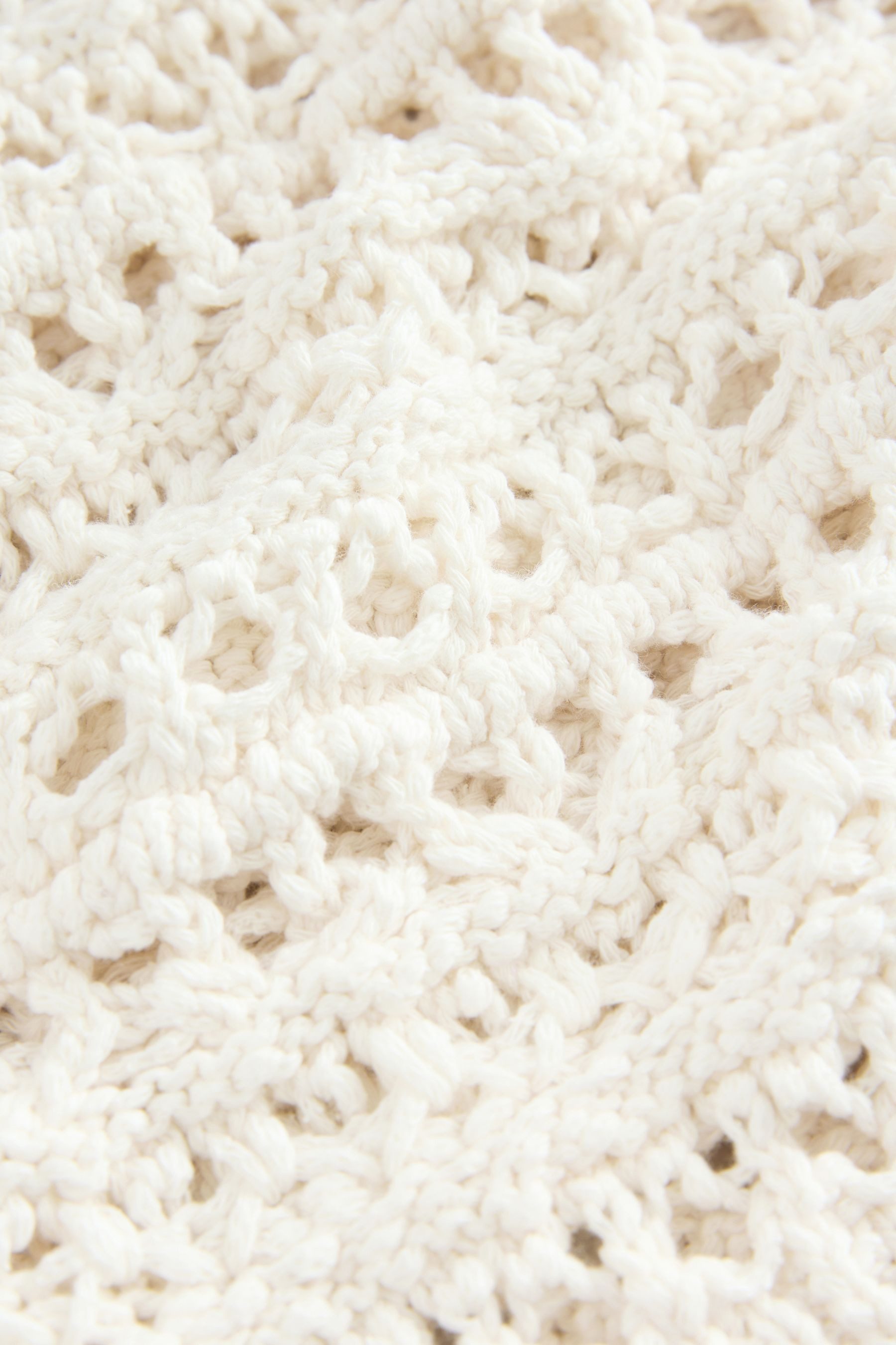 Next V-Shirt Häkel-Top mit V-Ausschnitt aus Baumwolle (1-tlg) günstig online kaufen