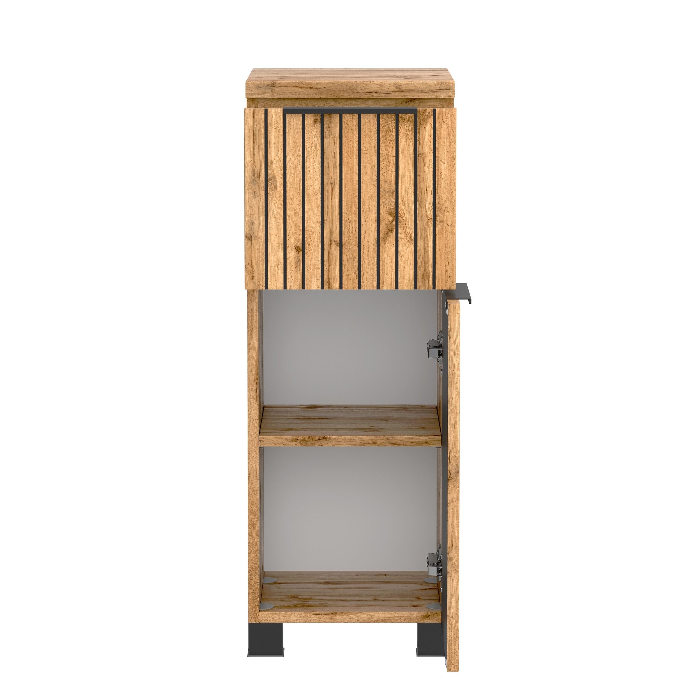 HELD MÖBEL Unterschrank in Wotaneiche-Dekor - 30x79x35cm (BxHxT)