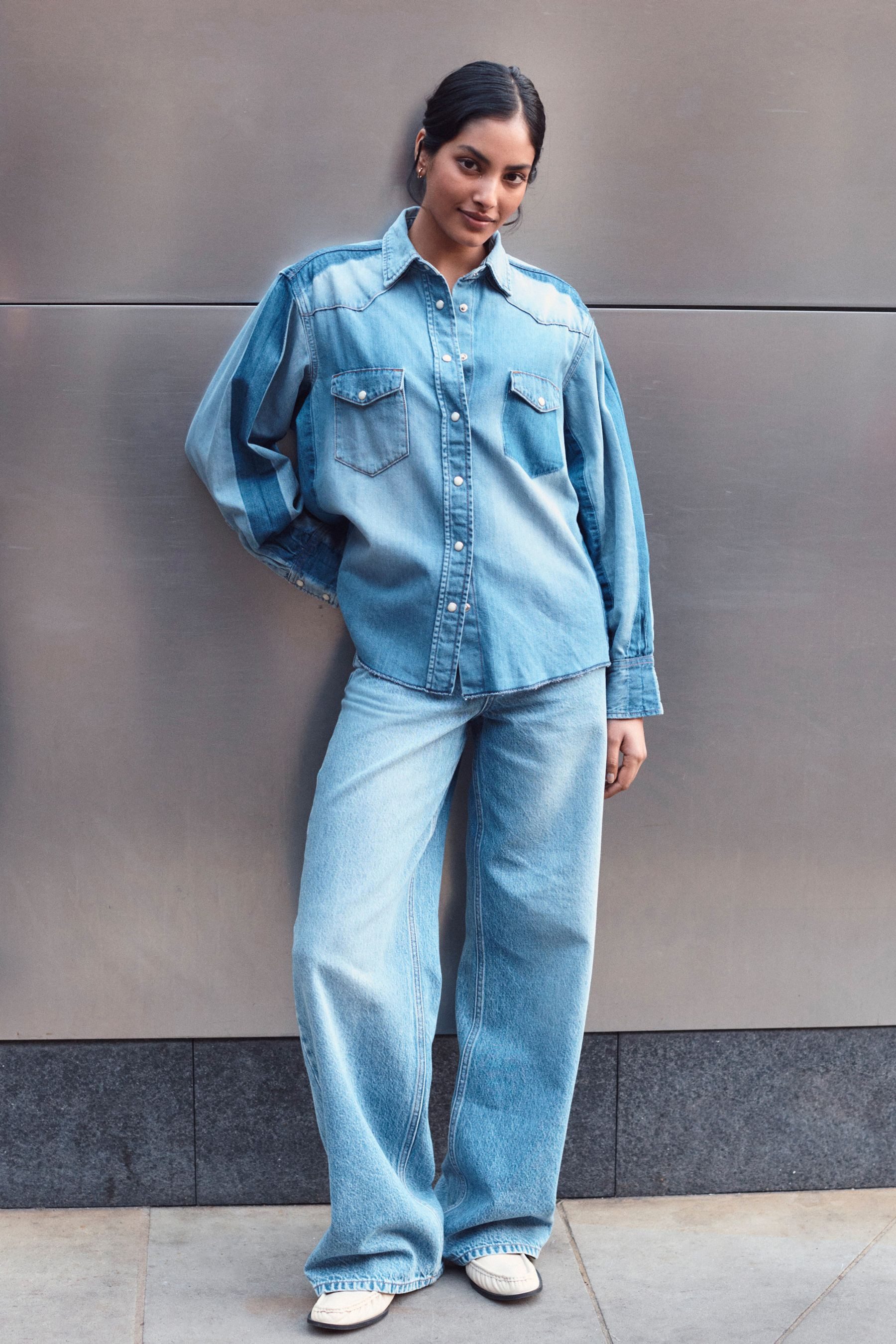 Next Weite Jeans Weit geschnittene Jeans (1-tlg)