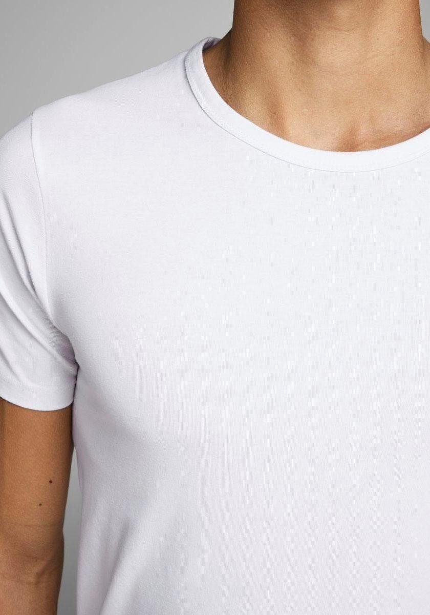 BASIC optical Jack Jones O-NECK T-Shirt white & TEE