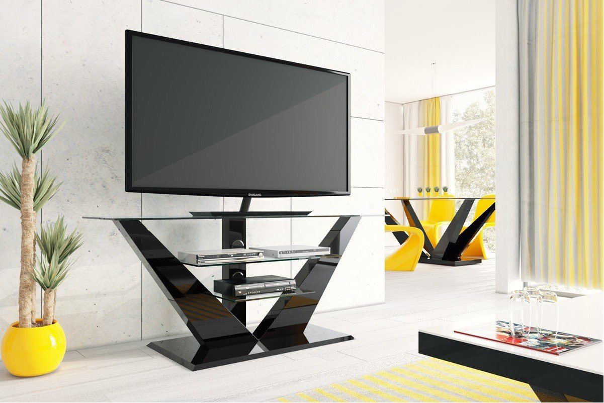 designimpex »Fernsehtisch HL-111 Weiß Hochglanz Glas mit LED Beleuchtung TV  Möbel Rack LCD« TV-Wandhalterung online kaufen | OTTO