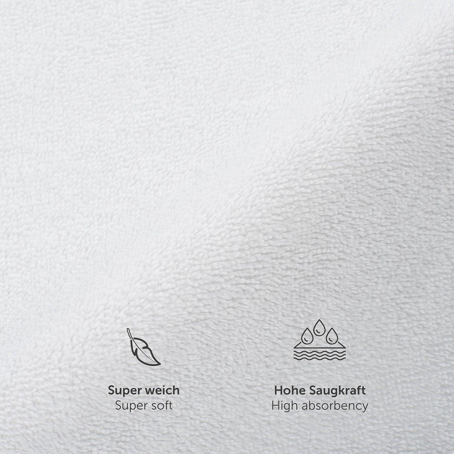 Blumtal Handtuch Set Premium 4/6-tlg. Frottier Dusch- (70x140 cm) & Handtuch (50x100 cm), Frottee (Set, 6-St), 100% Baumwolle, Oeko-TEX Zertifiziert – Bild 5 von 5