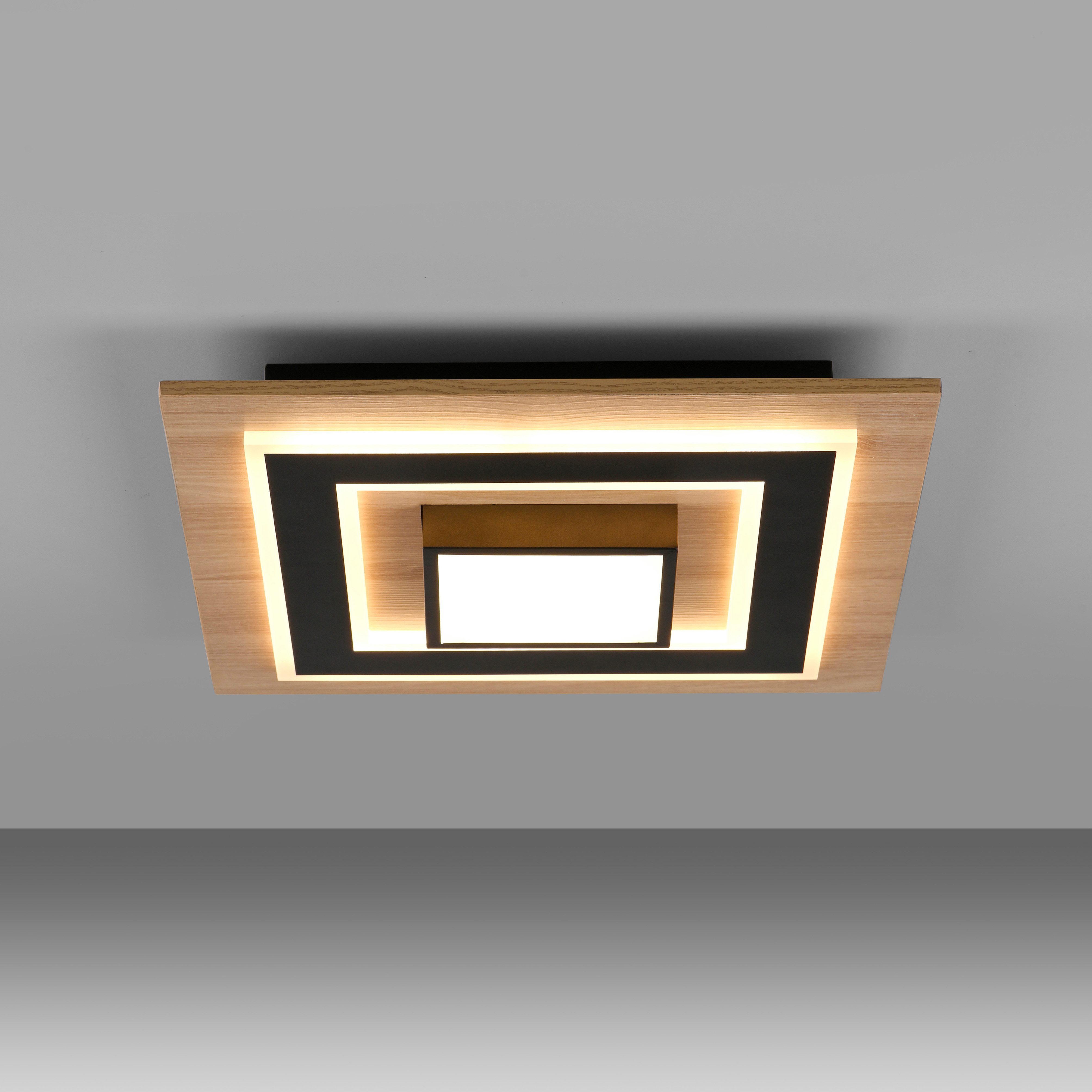 JUST LIGHT Deckenleuchte TOLA, Ein-/Ausschalter, LED fest integriert, Warmweiß, LED, separat steuerbar (Schalter)