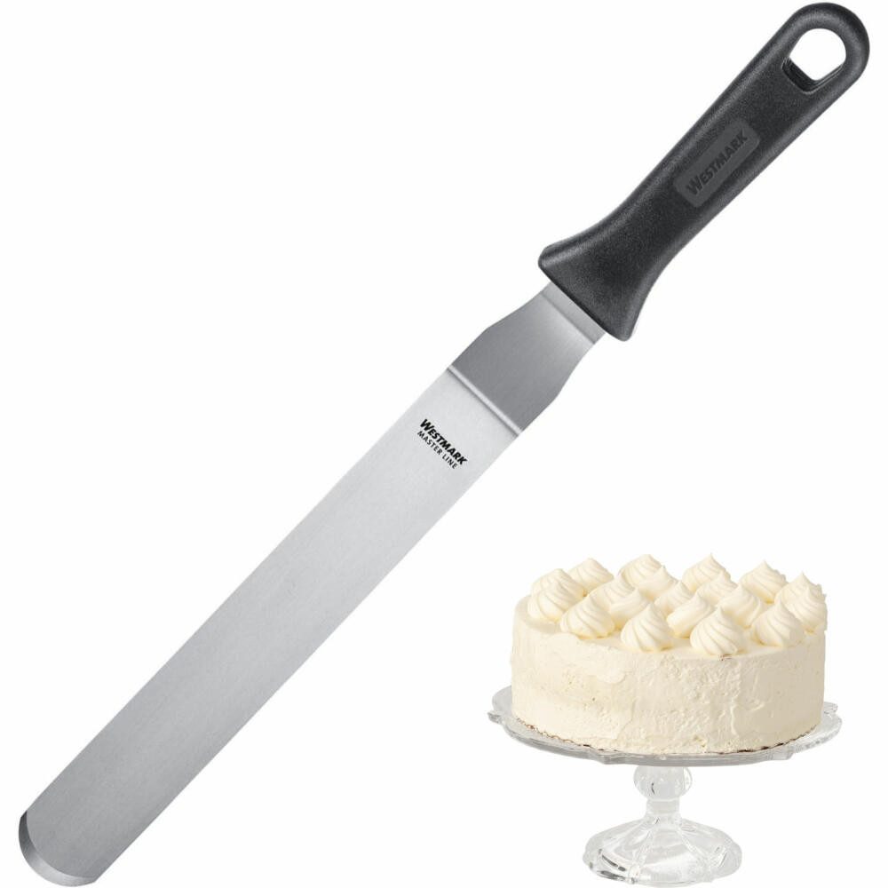 WESTMARK Winkelpalette /Konditorenmesser, Gewinkelt, Flexibel, Profi, Klingenmaß: 3,5 x 22, spülmaschinengeeignet, BPA-frei, rostfrei