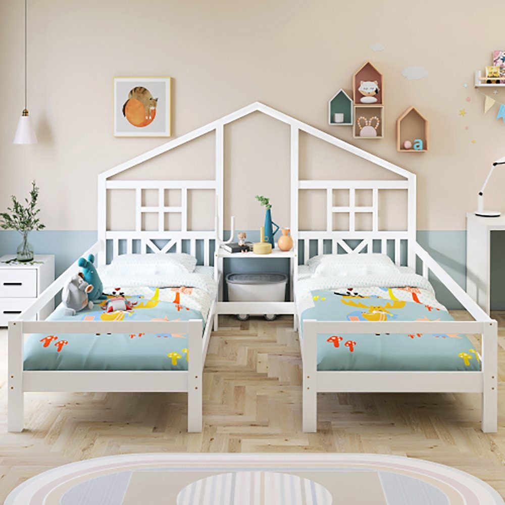 Joyswahl Kinderbett (2 bett), Doppelbett mit Tisch, 90x200cm