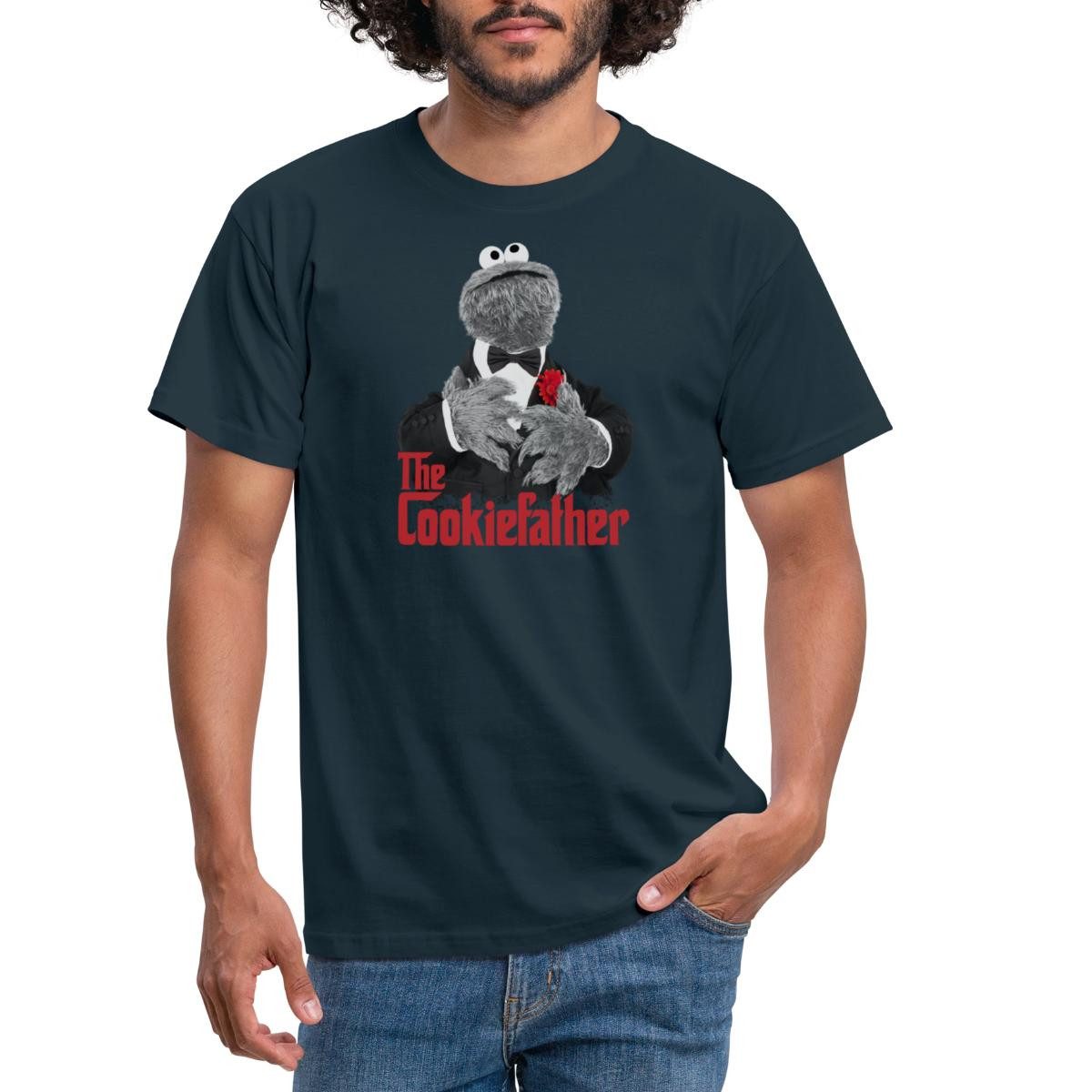 Spreadshirt T-Shirt Sesamstraße Krümelmonster The Cookiefather günstig online kaufen