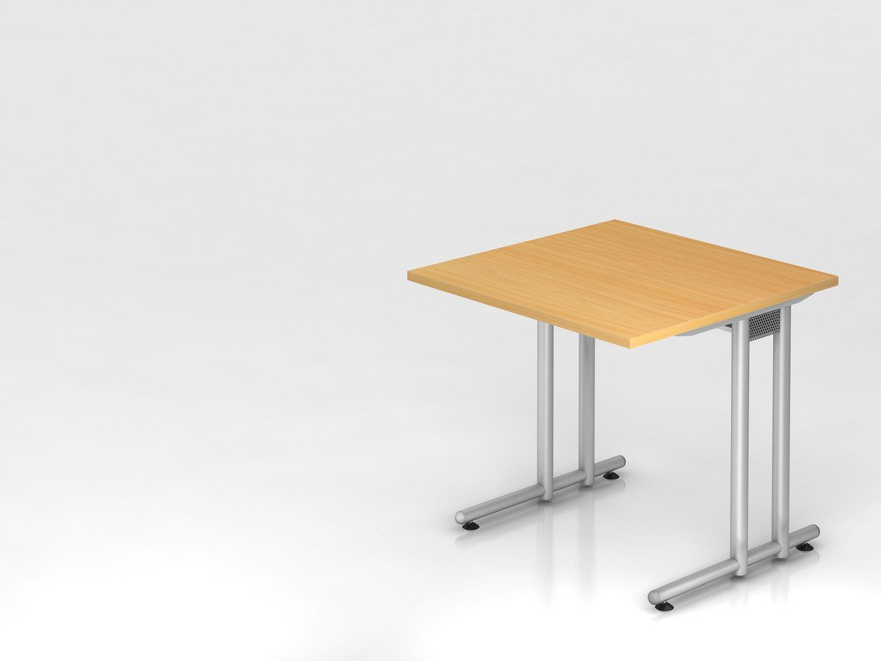  BxT 80x80cm,  Ahorn, Schreibtisch Buche Mauno, Schreibtisch 72cm PROREGAL® Arbeitshöhe