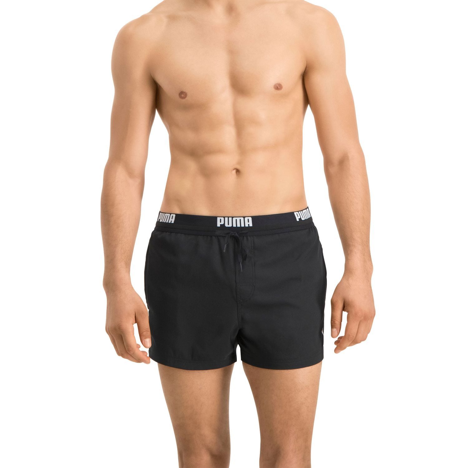 PUMA BODYWEAR Badehose Beachwear Short Shorts Taschen, Logo-Bund