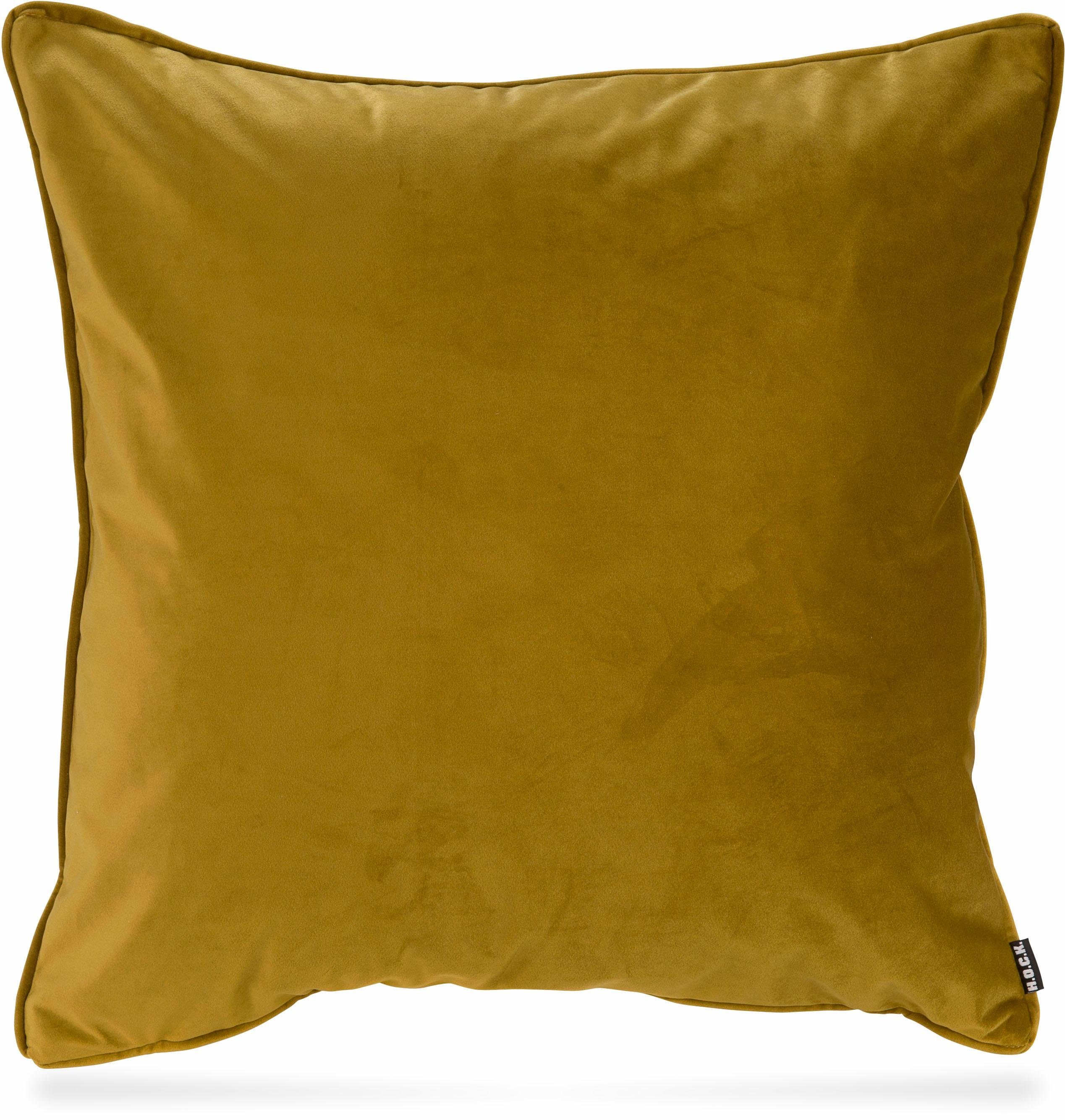 H.O.C.K. Dekokissen Nobile Samt, Kissenhülle mit Füllung, 1 Stück günstig online kaufen