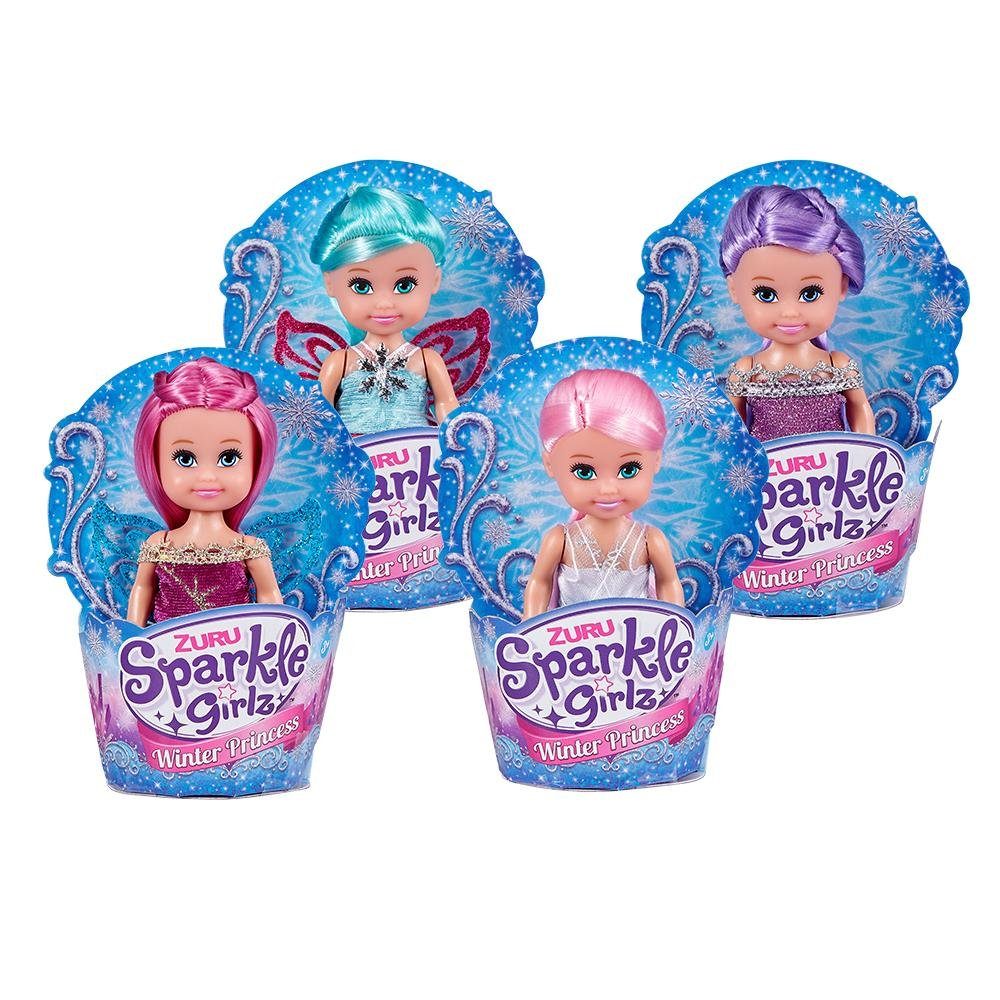 ZURU Anziehpuppe Sparkle Girlz Cupcake Winter, Mini PrinzessinnenPuppe