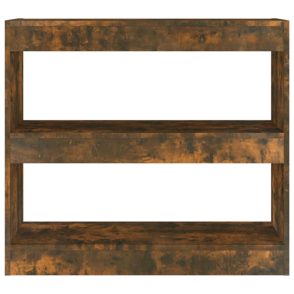 vidaXL Bücherregal Bücherregal/Raumteiler Räuchereiche 80x30x72 cm, günstig online kaufen
