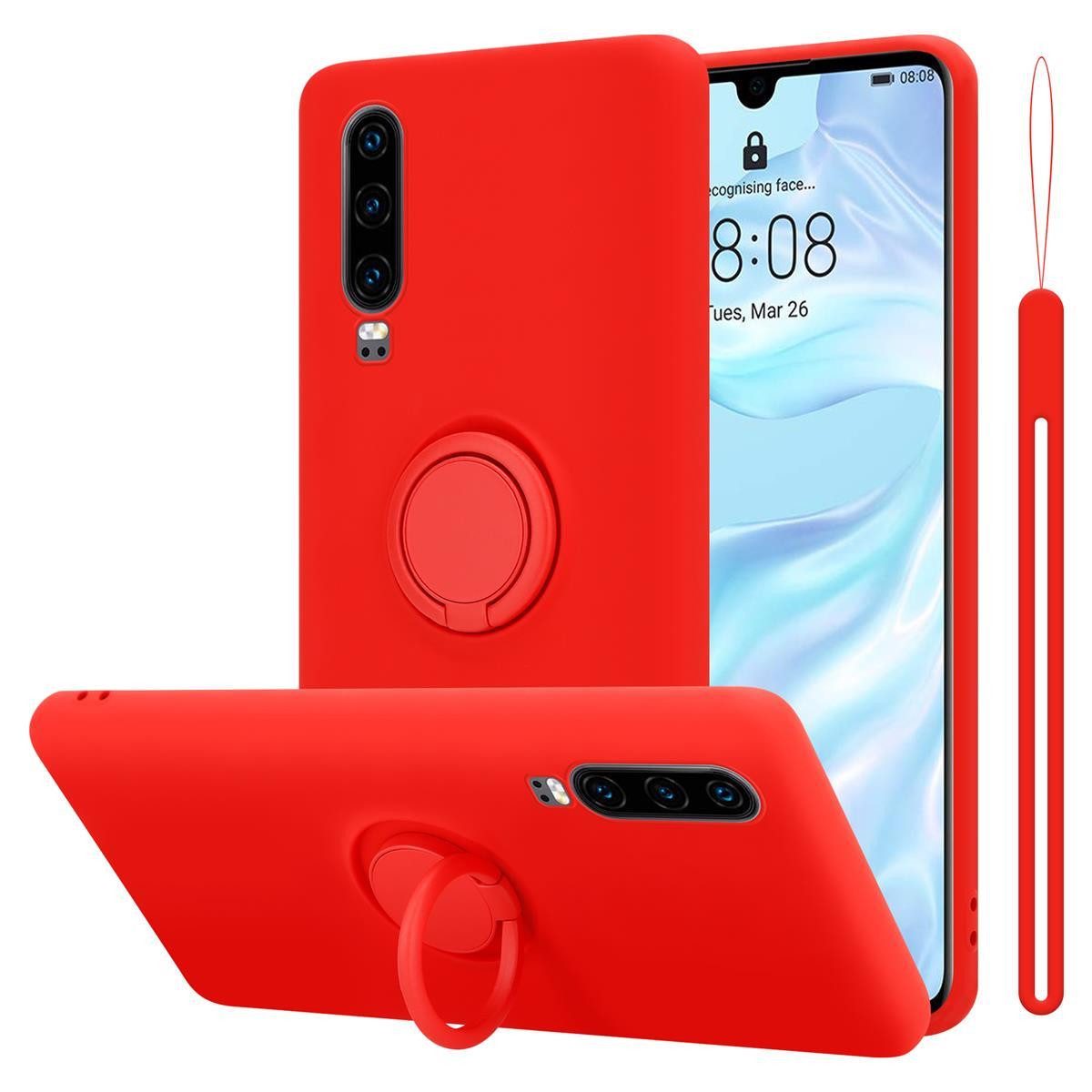 Cadorabo Handyhülle für Huawei P30 Hülle Huawei P30, Robustes Hard Case - Handy Schutzhülle - Hülle - Back Cover Bumper