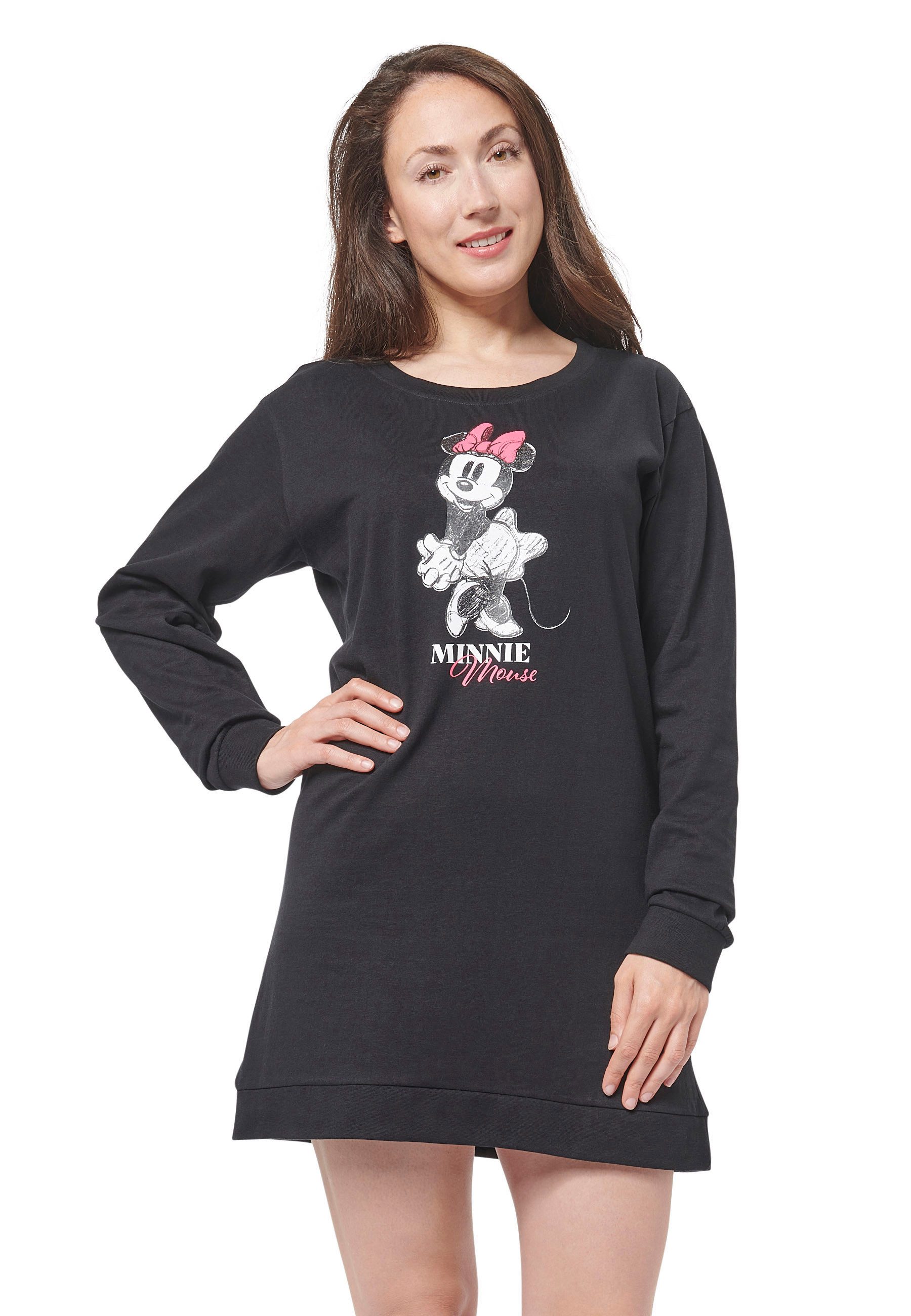 United Labels® Nachthemd Disney - Minnie Mouse - Schlafshirt günstig online kaufen