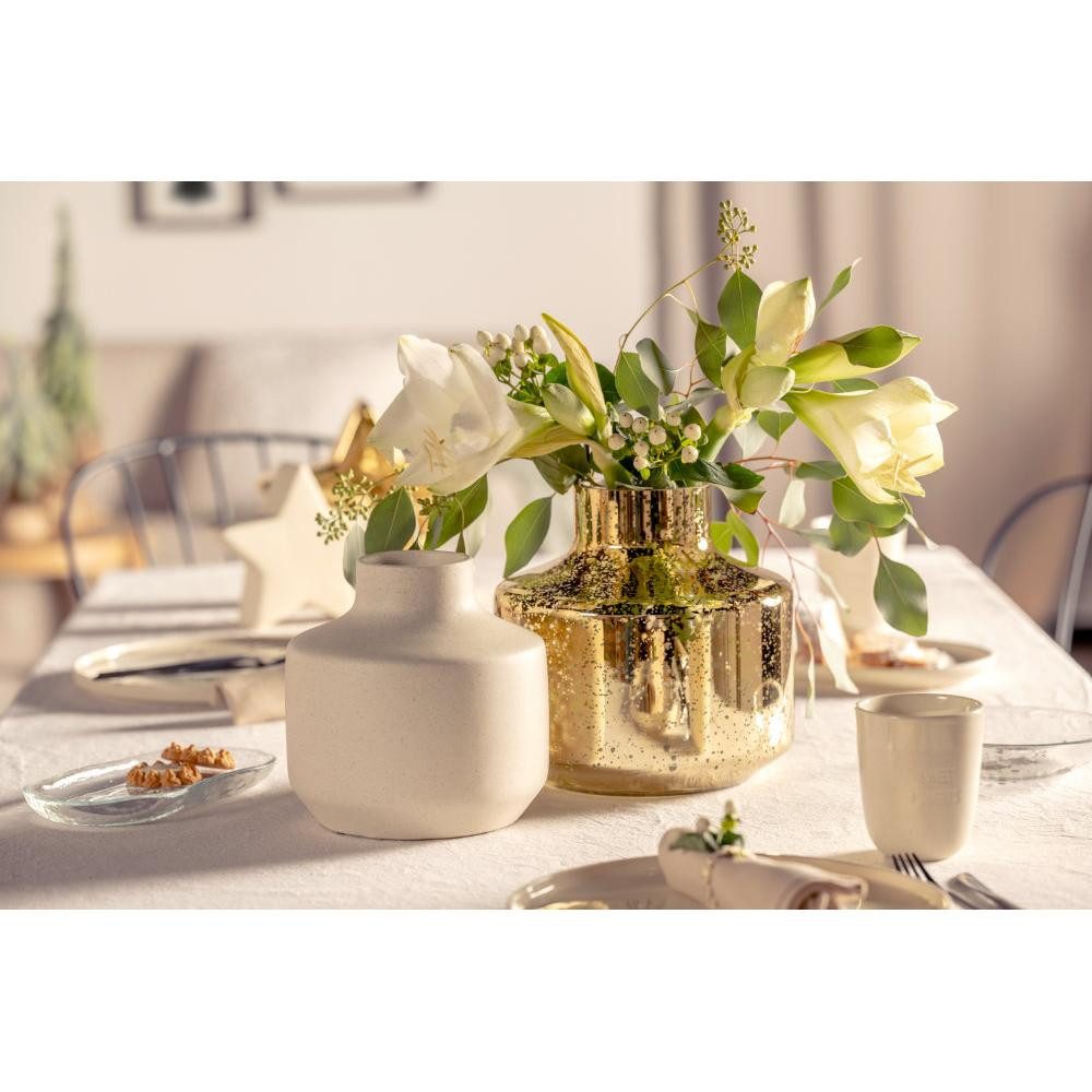 LEONARDO Weihnachtsbaumkugel Leonardo Vase Milano Gold Gesprenkelt (21,5cm) günstig online kaufen