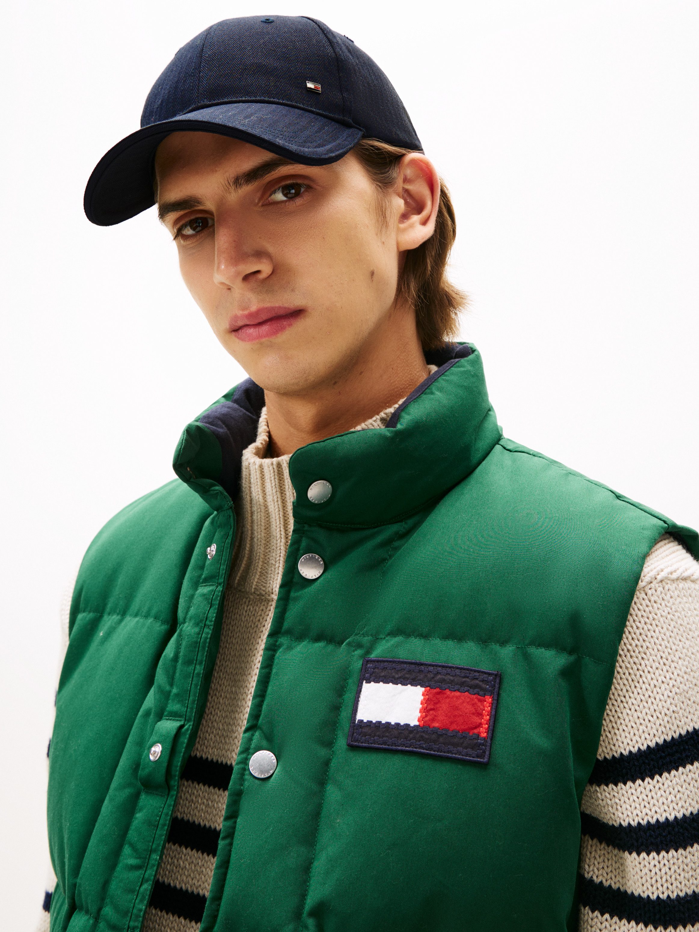 Tommy Hilfiger Baseball Cap COTTON PANEL CAP Größenverstellbar Harringbone Premium Quality 100% Baumwolle