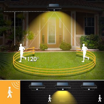 Home safety LED Dachrinnenleuchte 2Stk.40LEDs Solarlampen, Bewegungsmelder