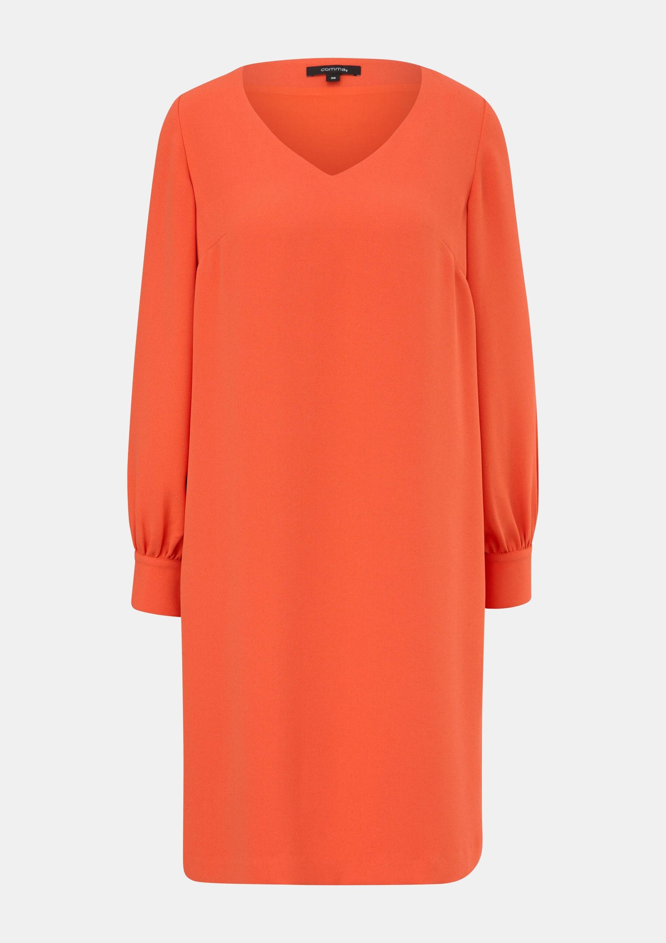 comma Minikleid Kleid Kleid aus Crêpe