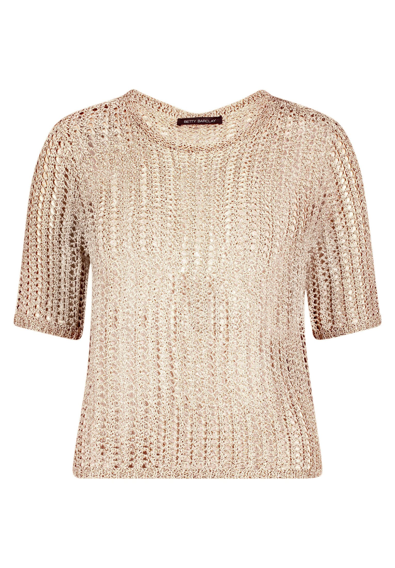 Betty Barclay Kurzarmshirt Damen mit Lochmuster (1-tlg)