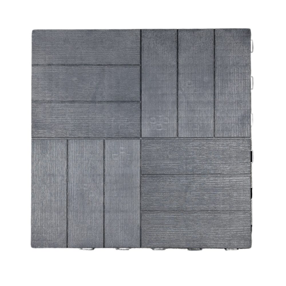 GarPet Klickfliese 14x Klickfliesen Bodenplatte Kunststoff Balkon