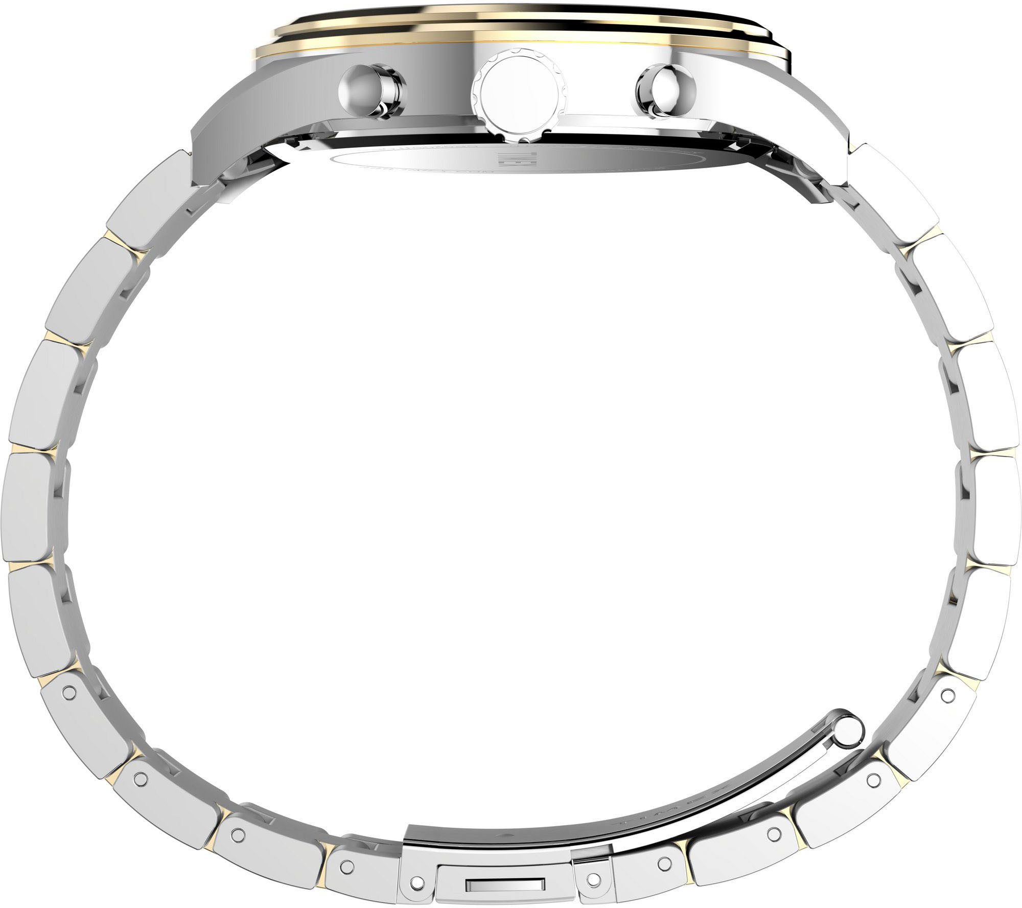 Timex Chronograph DRESS CHRONO TW2Y01500AJ, Quarzuhr, Armbanduhr, Herrenuhr,Edelstahlarmband,Stoppfunktion,Tag