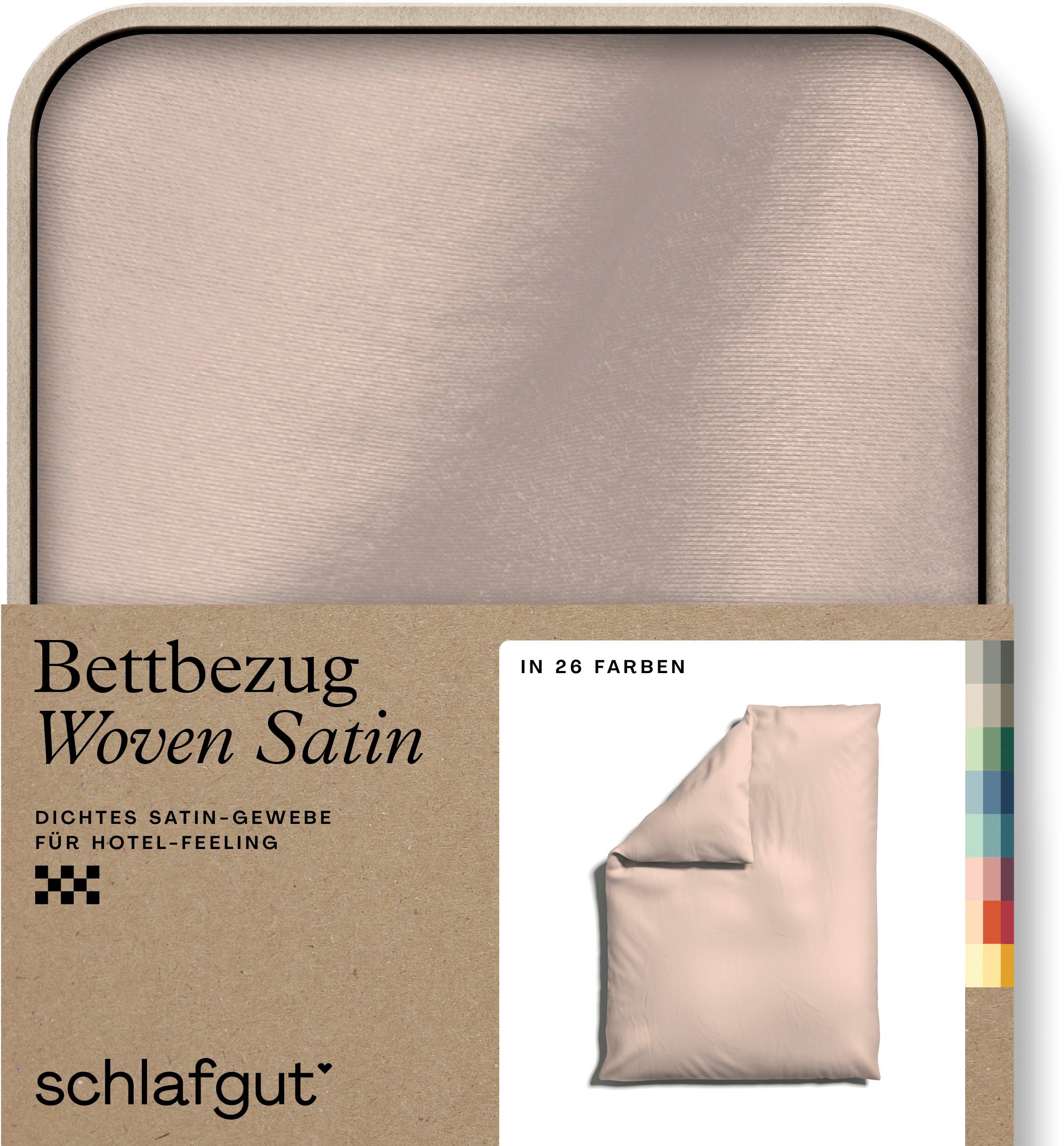 Schlafgut Bettbezug Woven Satin, (1 St), günstig online kaufen