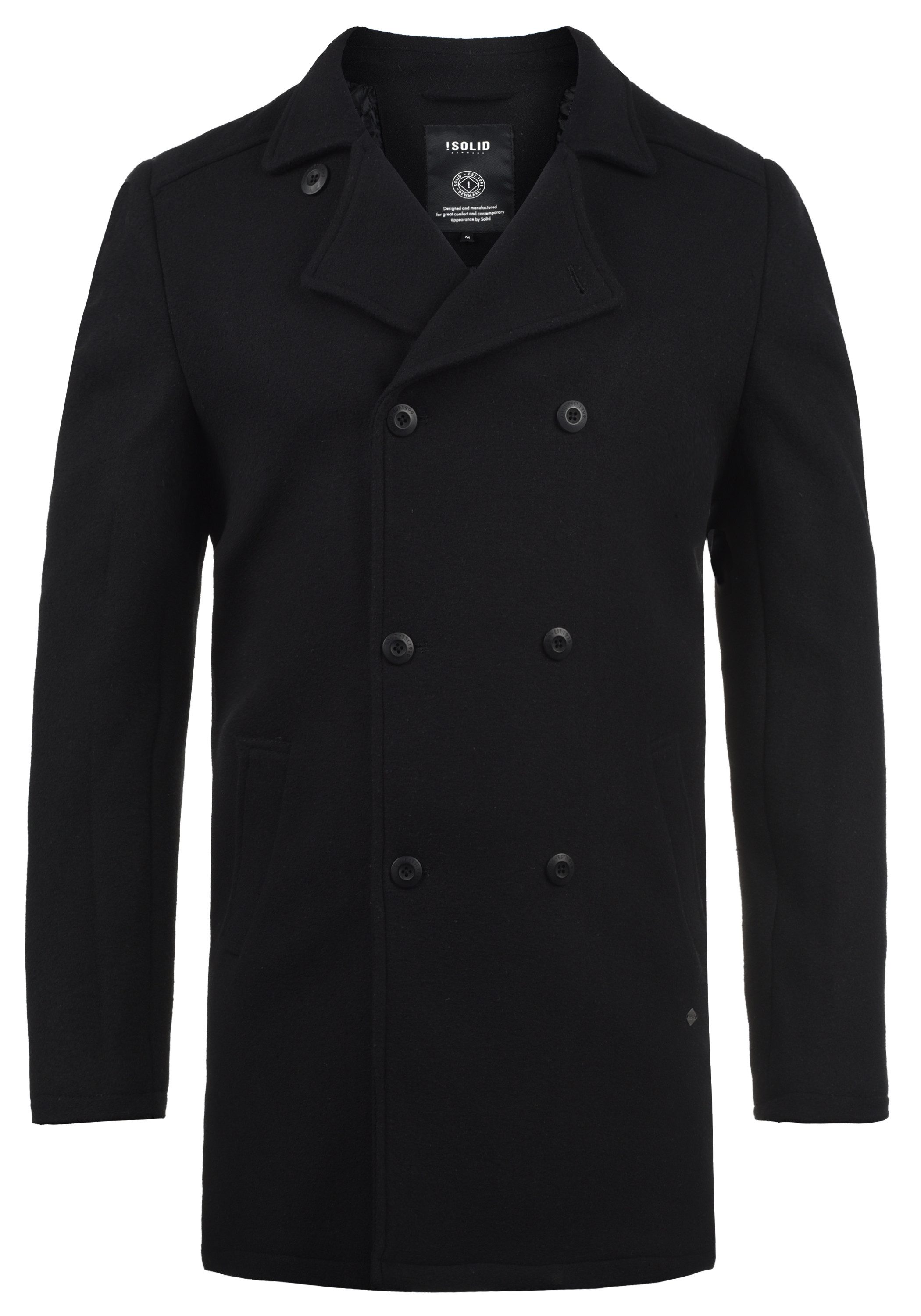 !Solid Wollmantel SDHarvey Mantel mit doppelter Knopfleiste