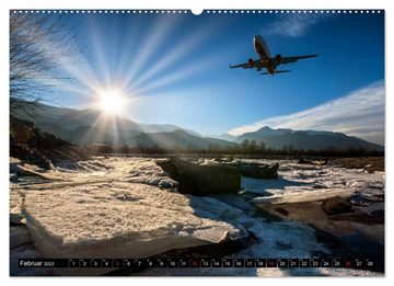 CALVENDO Wandkalender Flugzeugkalender (Premium, hochwertiger DIN A2 Wandkalender 2023, Kunstdruck in Hochglanz)