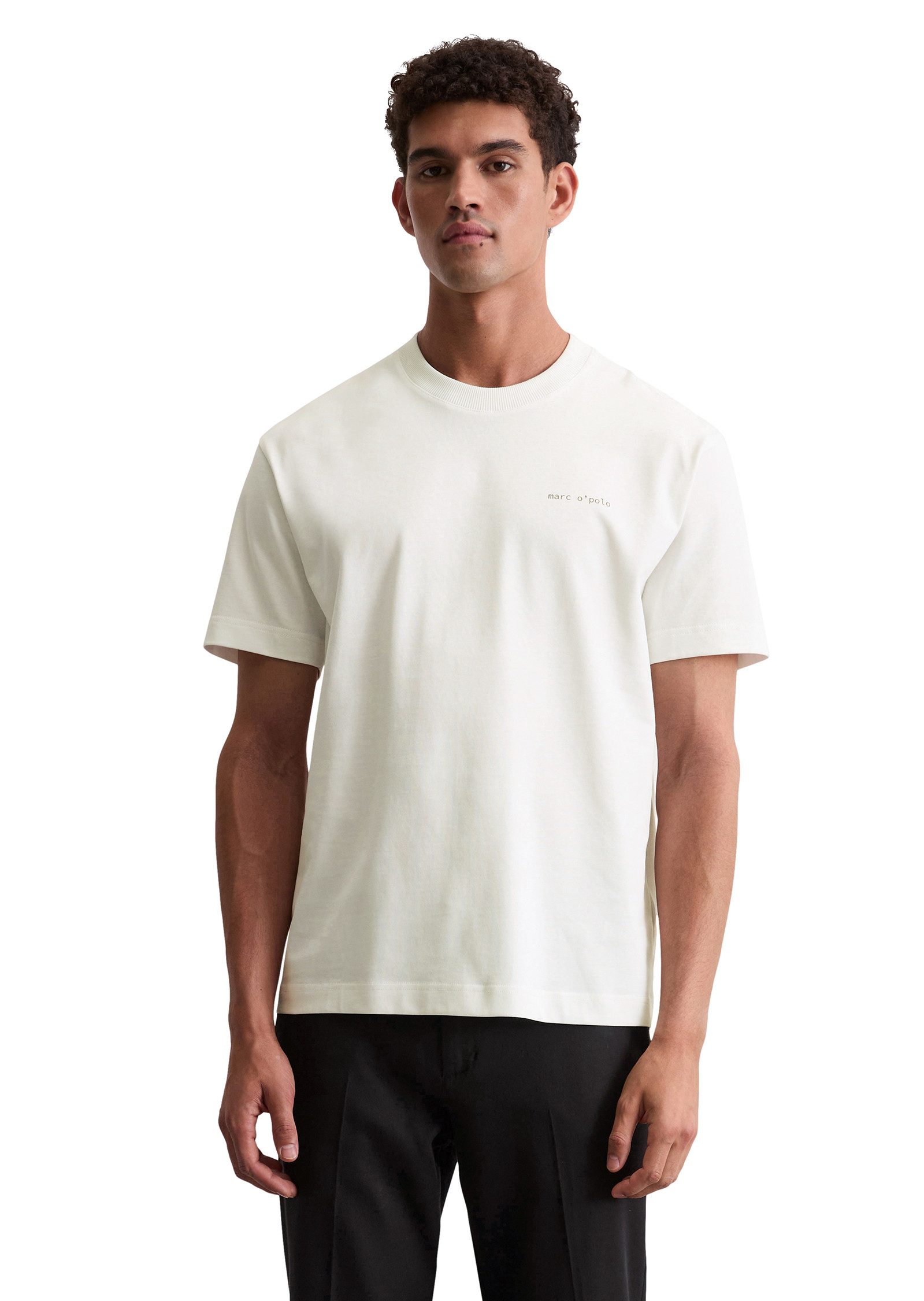 Marc O'Polo T-Shirt relaxed fit, Rundhals, mit Natur-Rückenprint