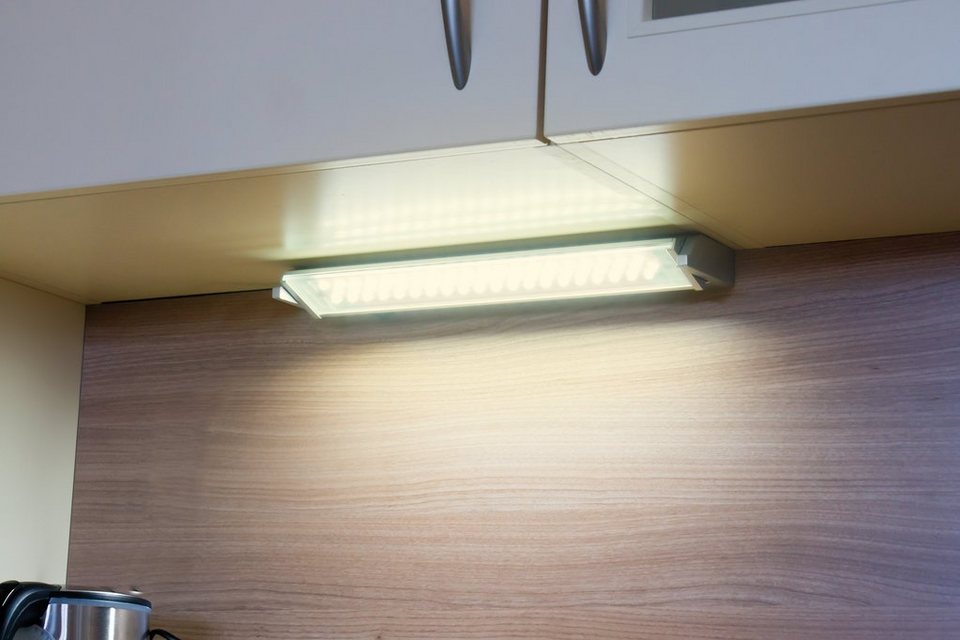 HEITRONIC Lichtleiste Miami, LED fest integriert, Warmweiß, Küchenlampe,  Küchenbeleuchtung, schwenkbar und mit Schalter, Gute Farbwiedergabe mit 80  Ra