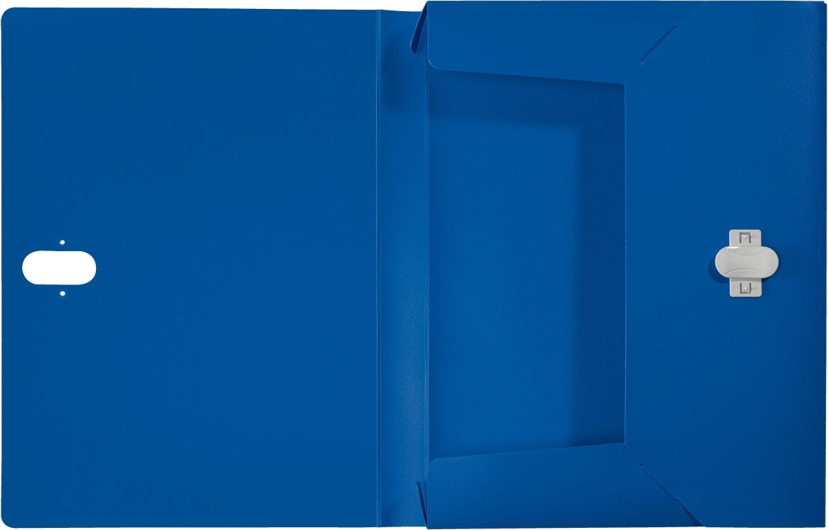 LEITZ Fächermappe Ablagebox Recycle A4 PP 30mm blau