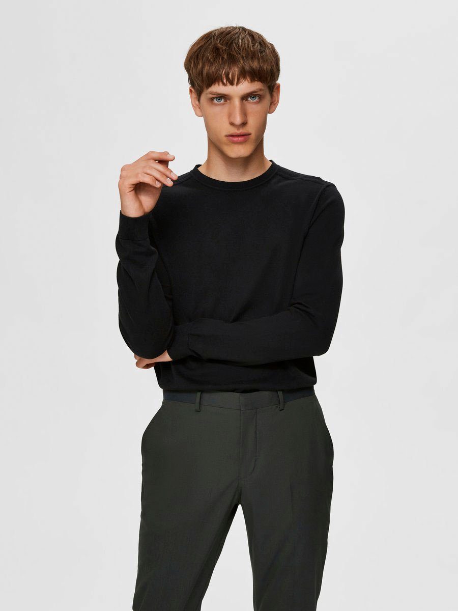 SELECTED HOMME Strickpullover SLHBERG CREW NECK NOOS