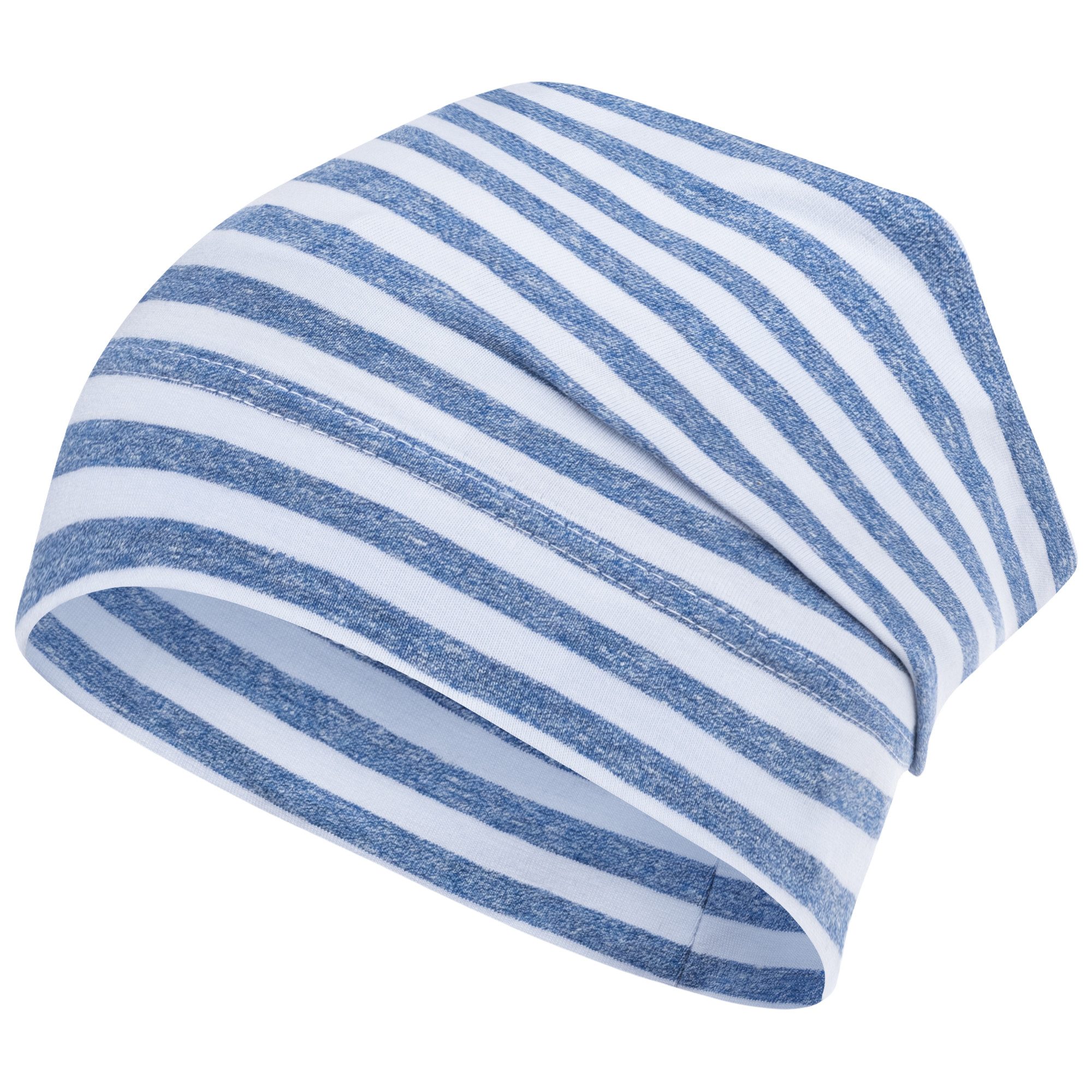 Jerseymütze Übergangsmütze gestreift Beanie