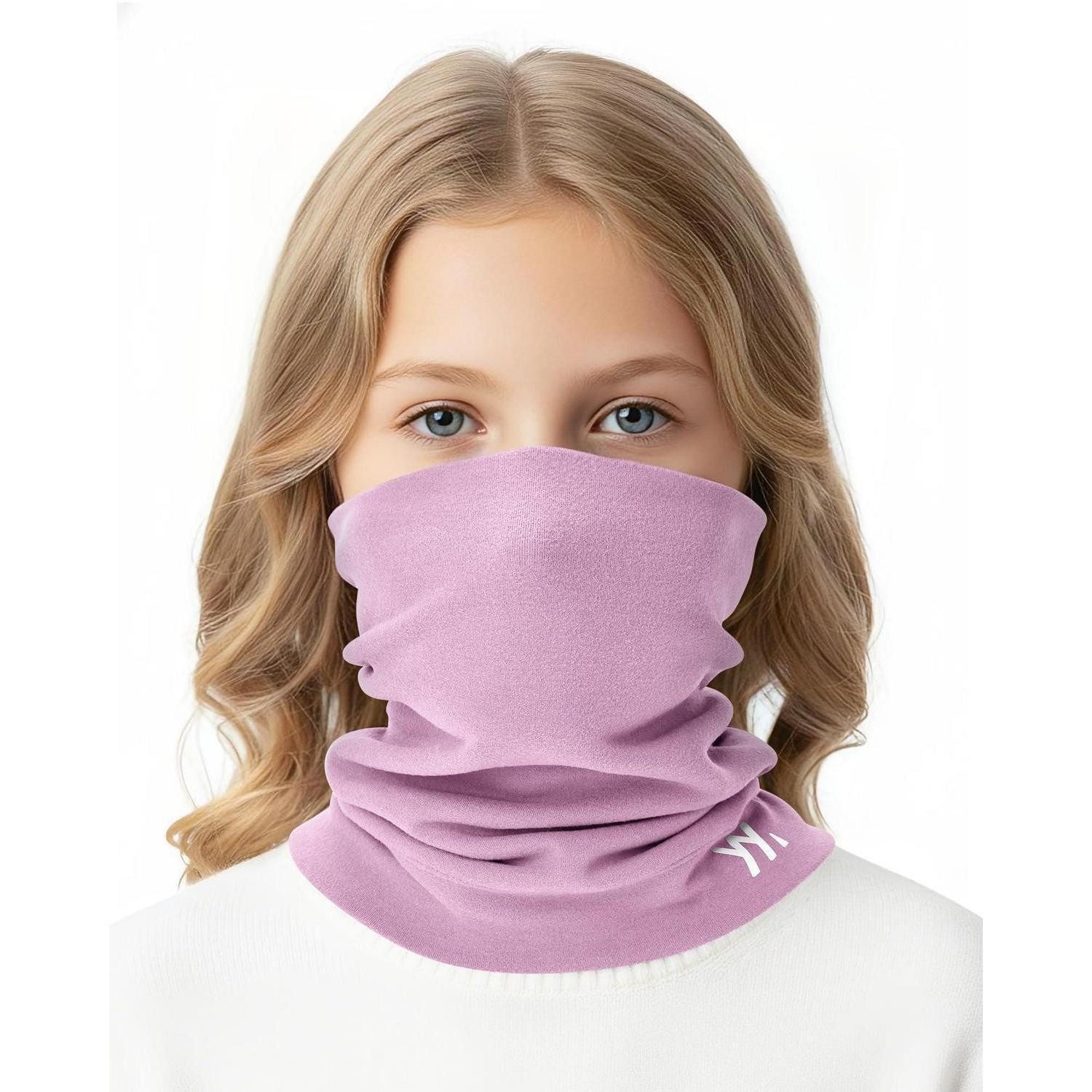 LuxusKollektion Loop Schlauchschal Winter Kinder Winddicht Atmungsaktiv Sport Lila