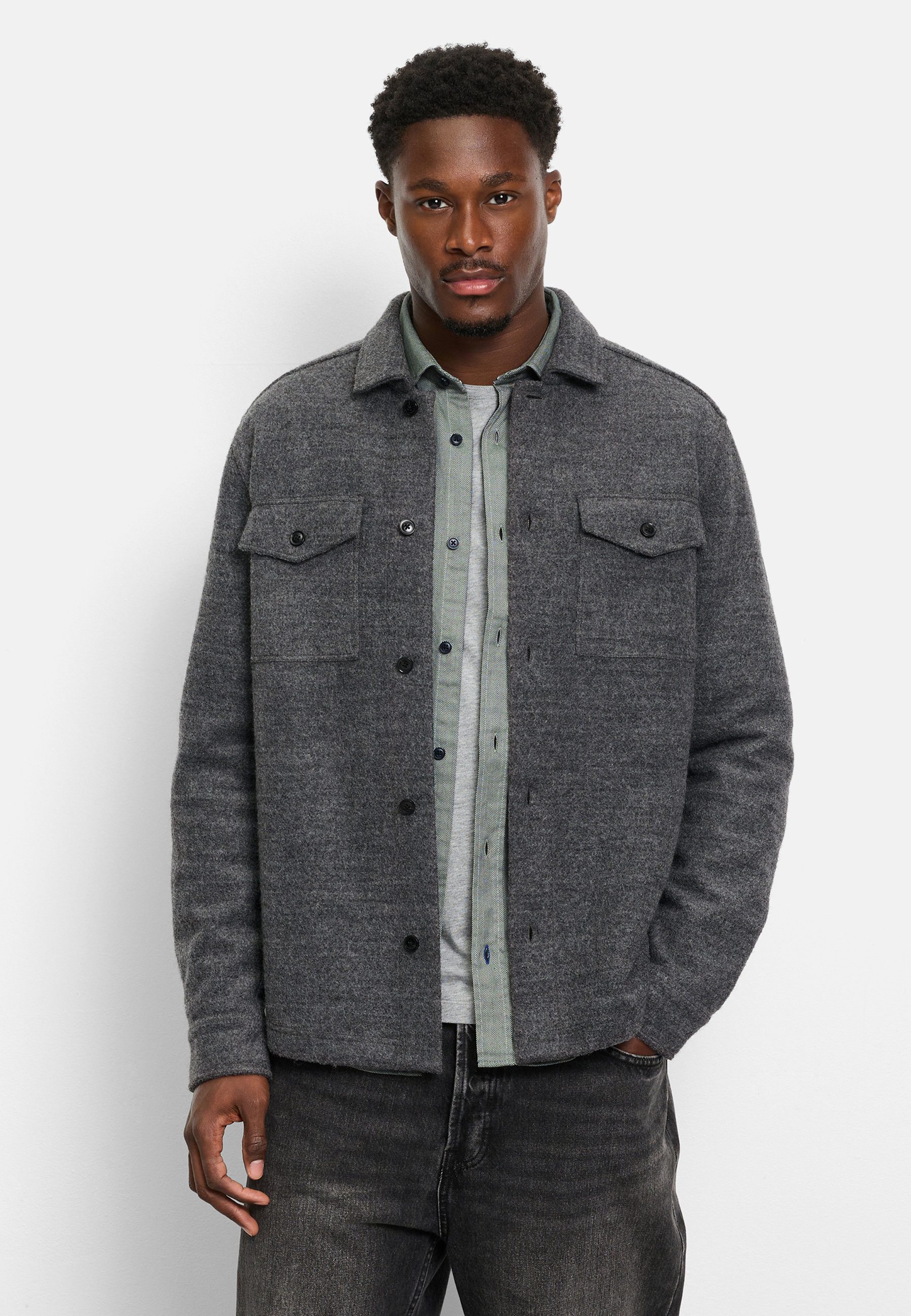 OLYMP Sweatshirt OLYMP Casual Wirk, Overshirt