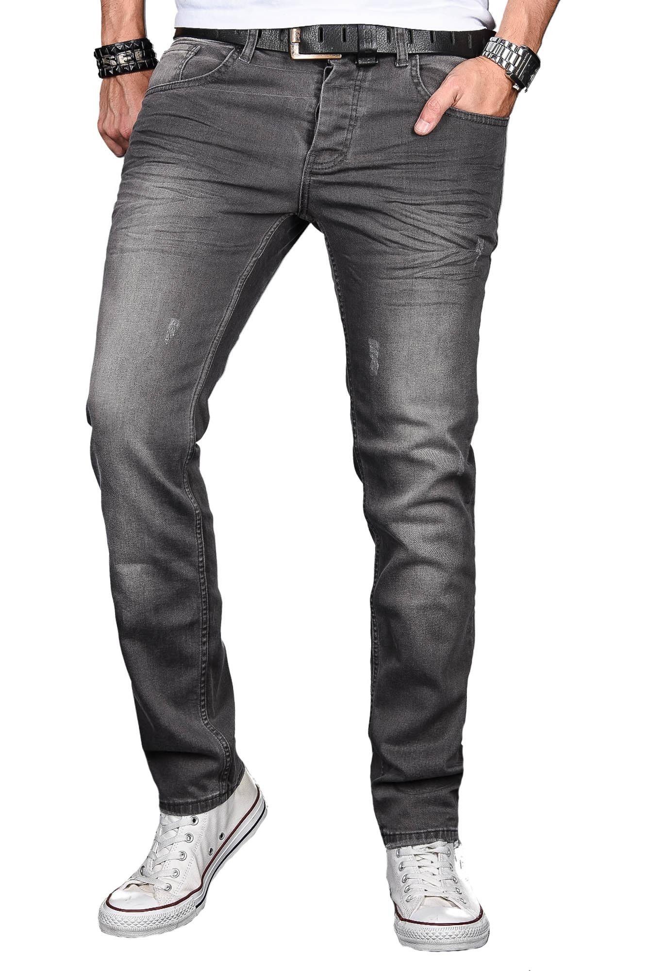 Alessandro Salvarini Slim-fit-Jeans ASLuca Stretch mit Elasthan AS049