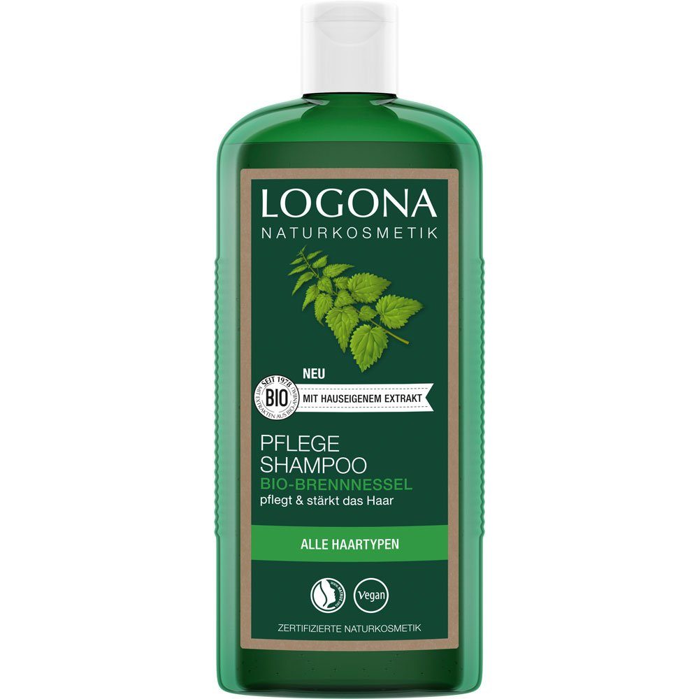 LOGONA Haarshampoo Pflege Shampoo Brennessel, 250 ml