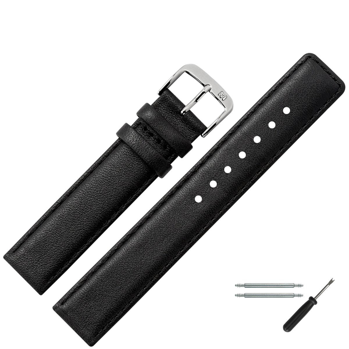 MARBURGER Uhrenarmband 20mm Leder Schwein Schweinsleder günstig online kaufen