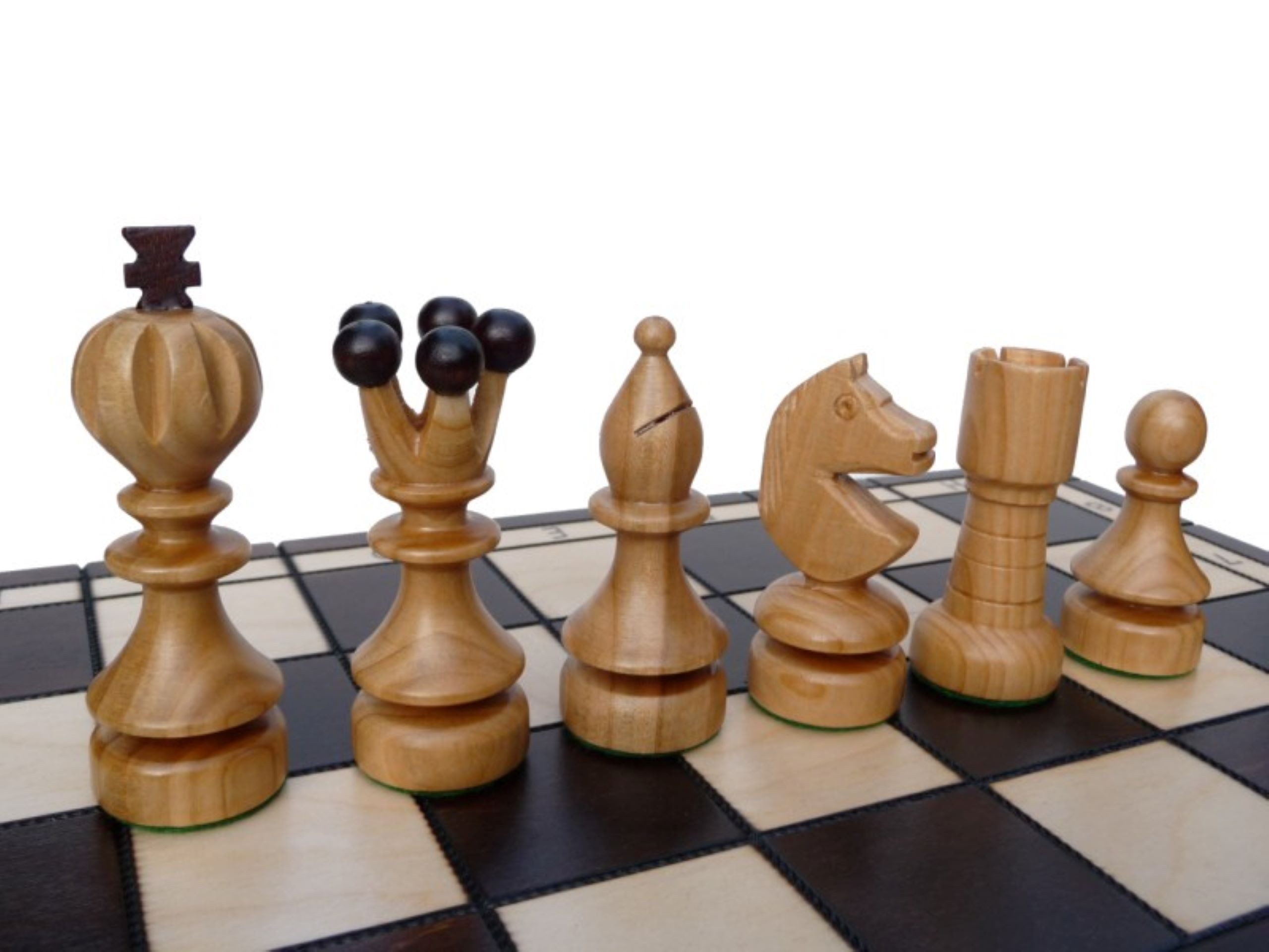 Holzprodukte Spiel Sehr edles Schach Schachspiel Schachbrett 42x42 Holz Neu
