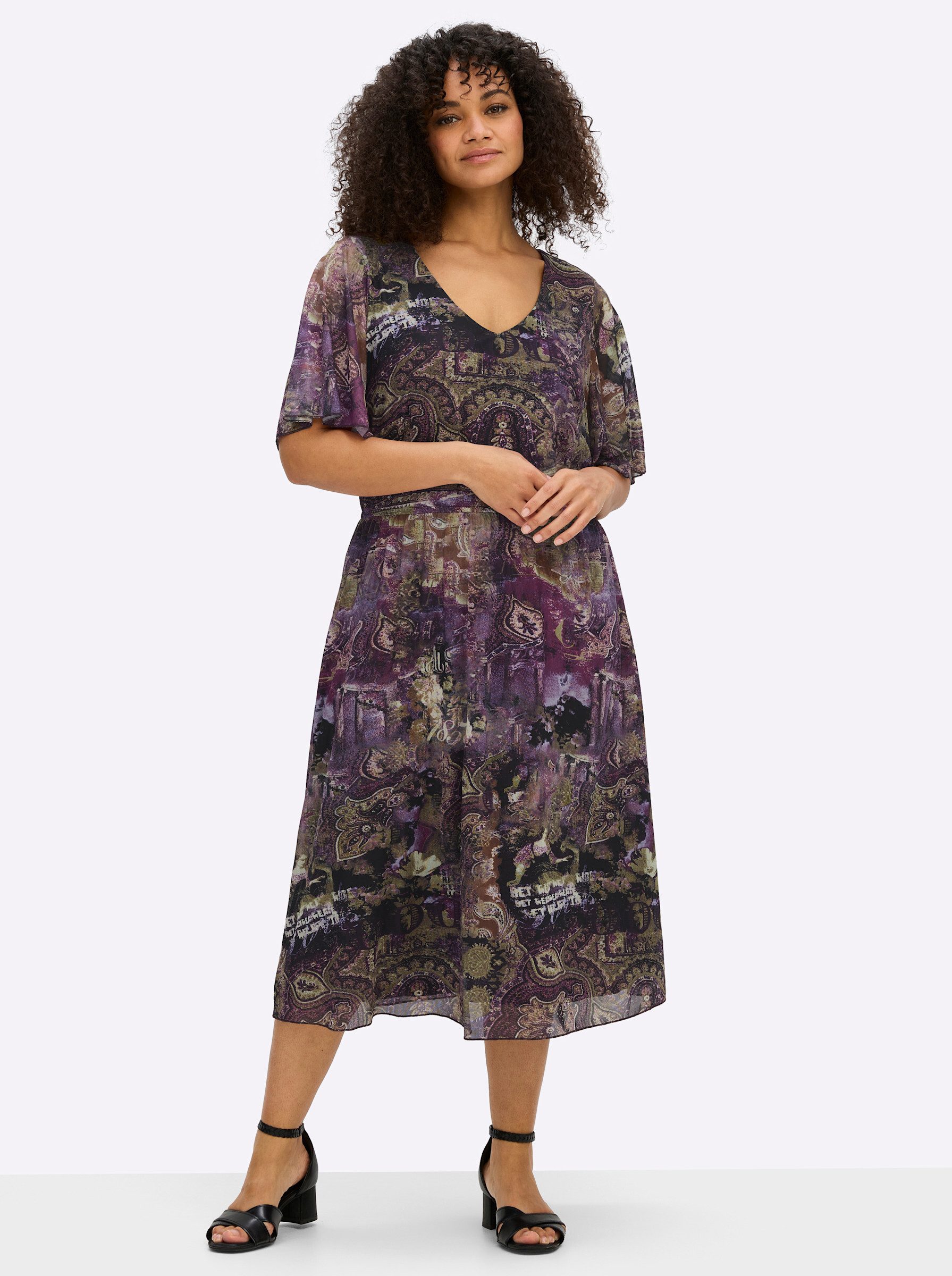 sheego by Joe Browns Jerseykleid Jersey-Kleid Kurzarm