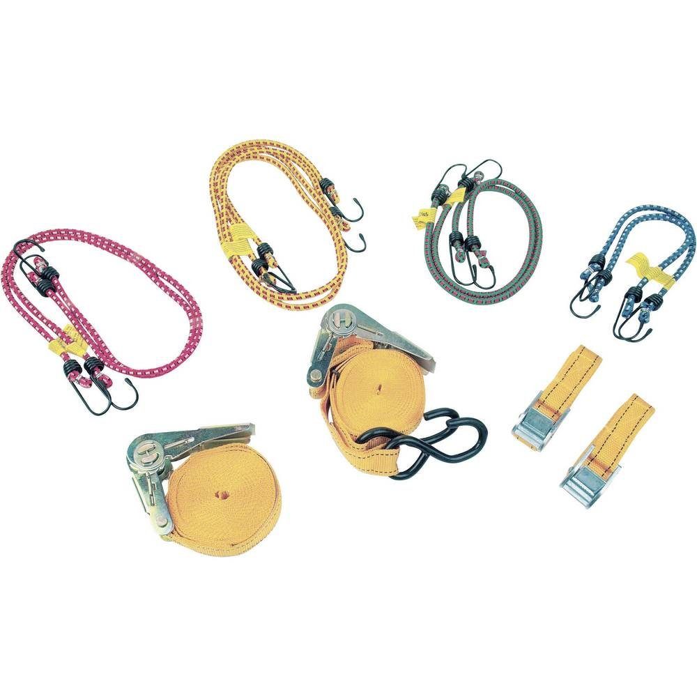 Brüder Mannesmann Werkzeuge Spanngurt Spanngurt- und Gepäckschnur-Set M00500