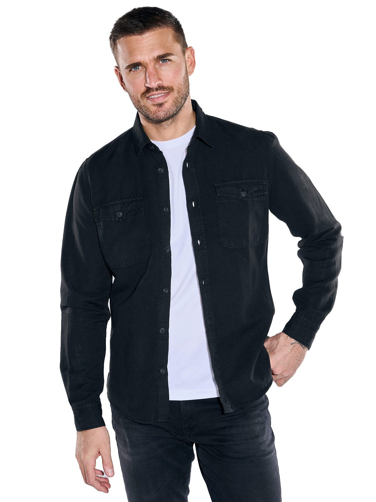 Langarmhemd Overshirt slim fit