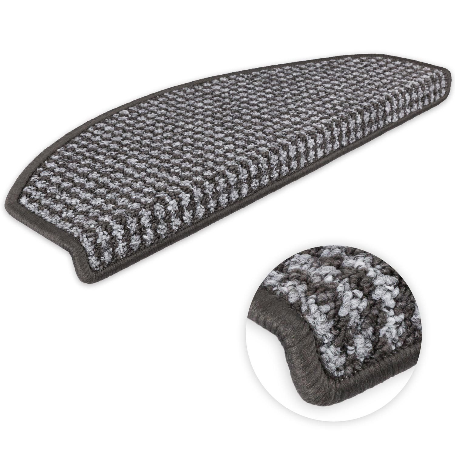 Metzker® Stufenmatte Stufenmatten Gera Halbrund in versch. SparSets, halbrund, Höhe: 7 mm, 15 Stück im Set