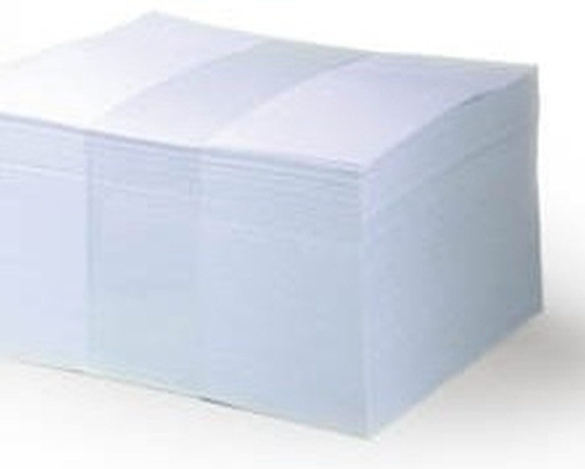 Notizzettel Nachfüllpackung für Zettelkasten Trend 9x9cm weiß.