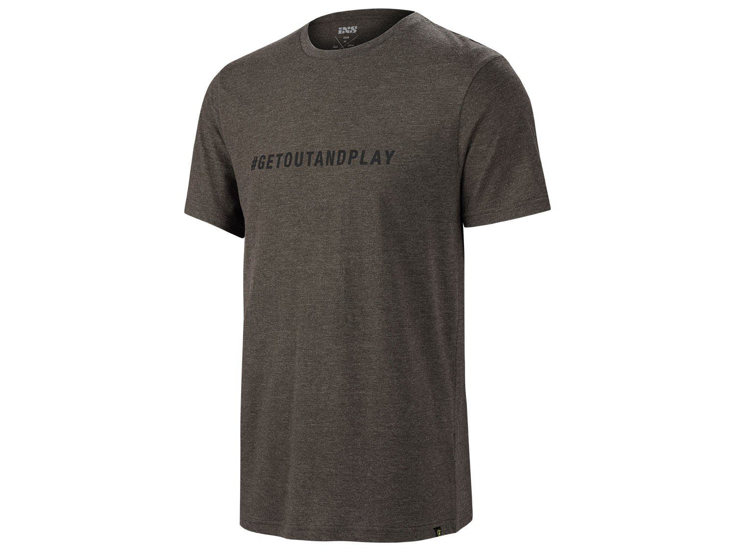 Kaffeebraun Herren Getoutandplay Ixs M T-Shirt Cotton IXS T-shirt Organic