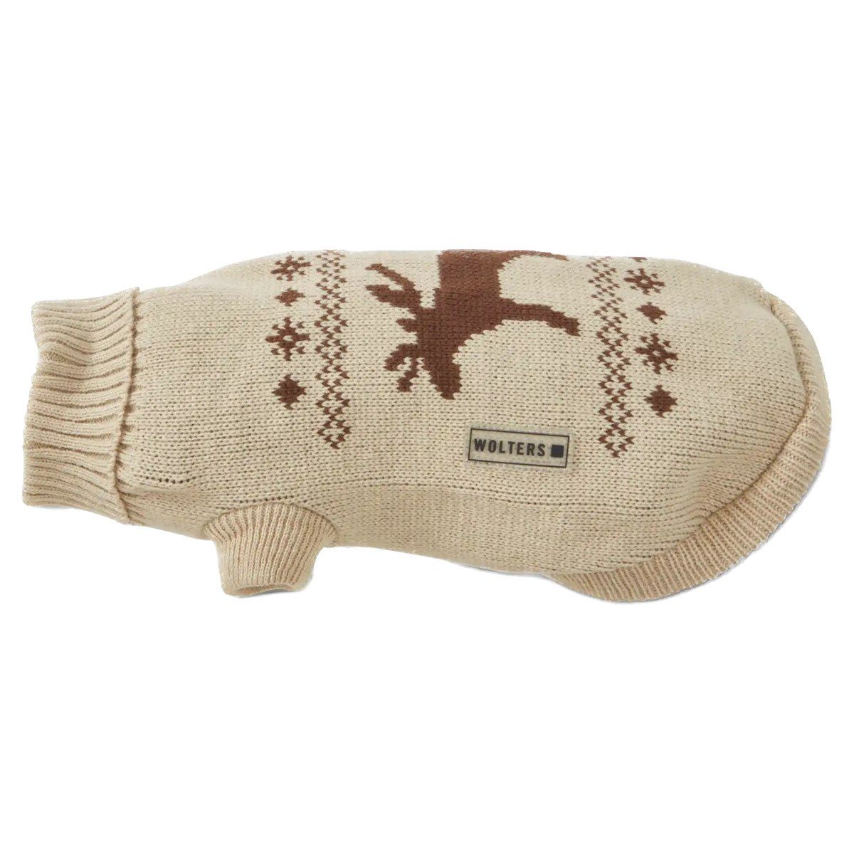 Wolters Hundepullover Strickpullover Elch beige/braun