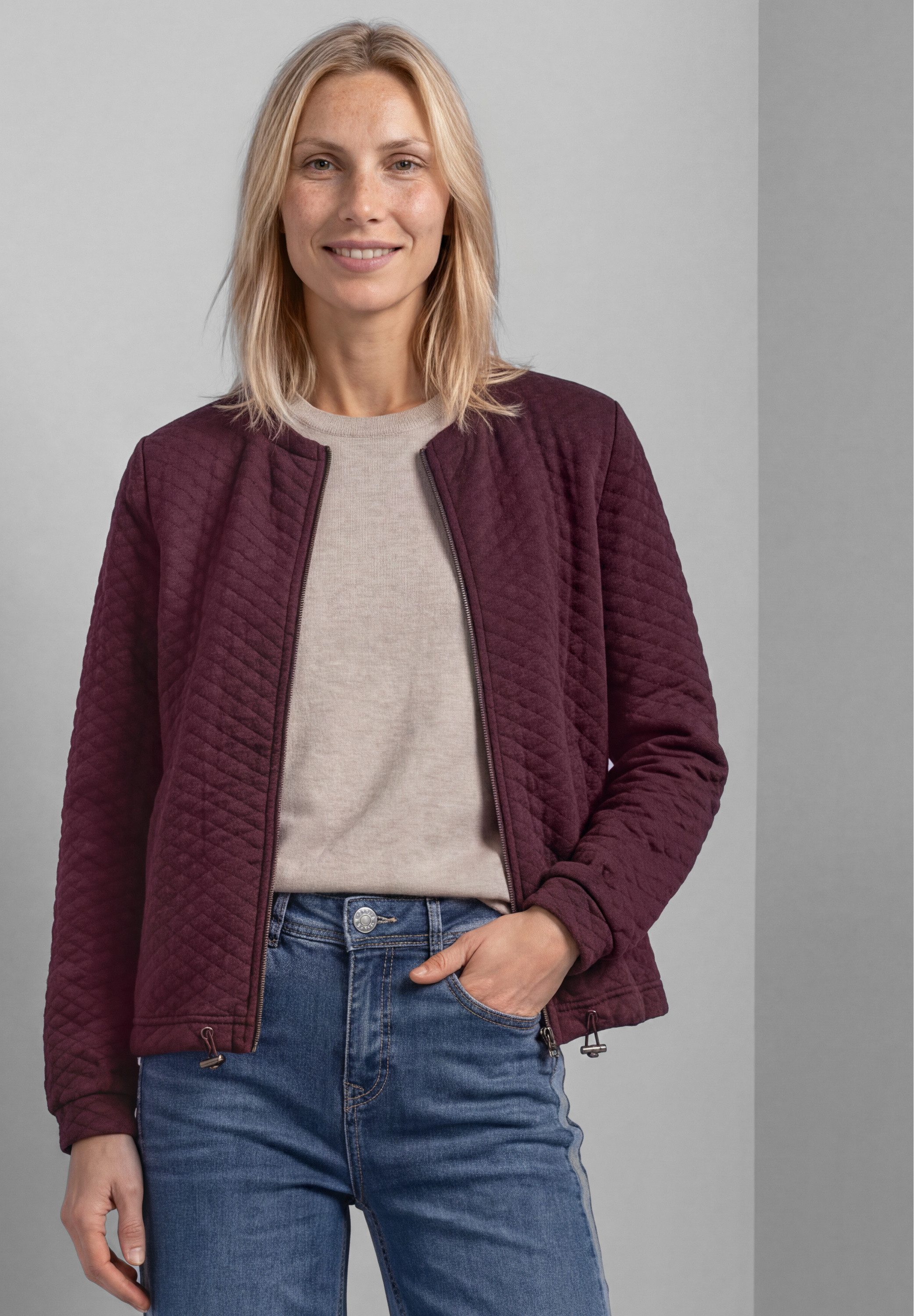 STREET ONE Cardigan mit Rundhalsausschnitt