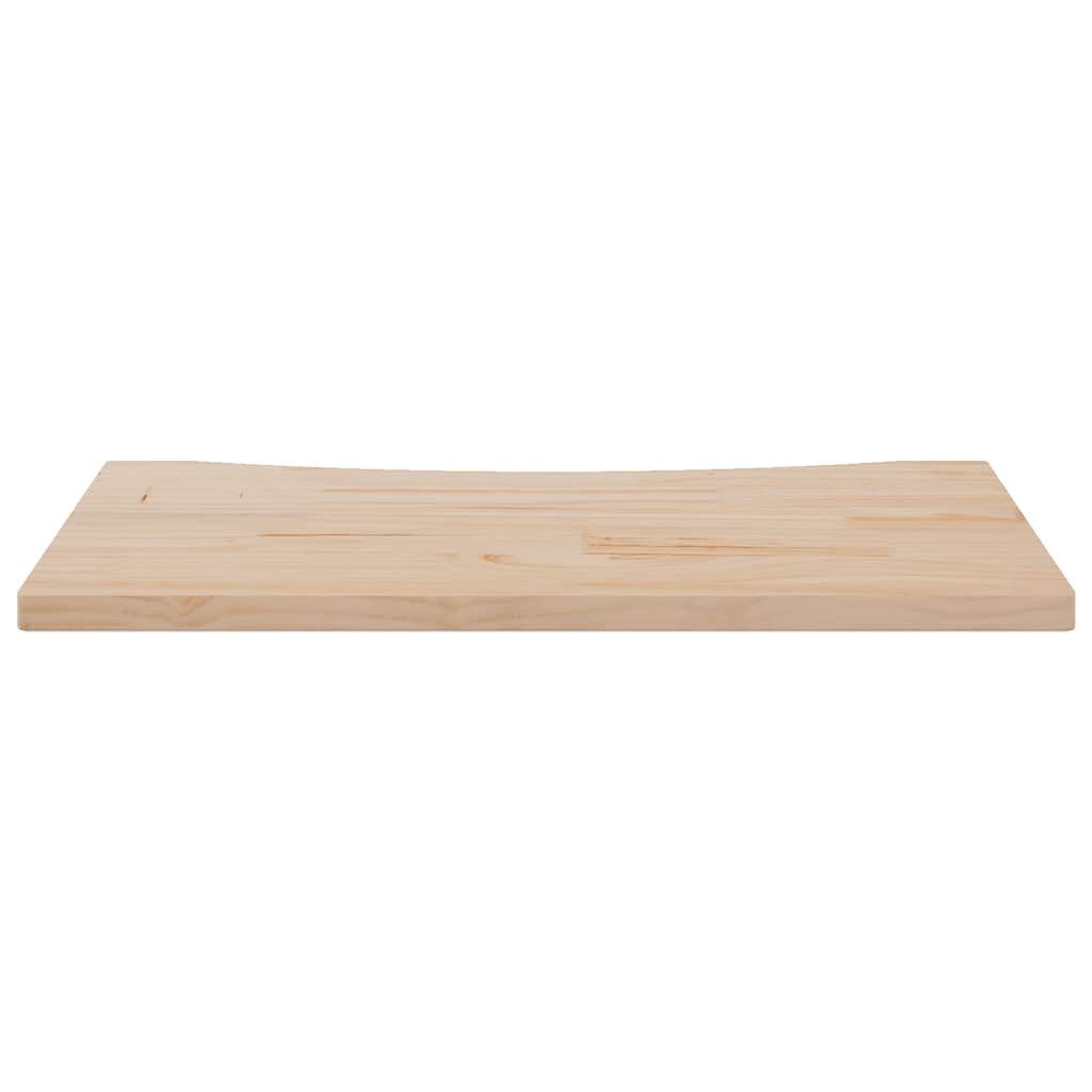 furnicato Schreibtischplatte Tischplatte aus massivem Kiefernholz 80 x 40 x 2,5 cm natur (1 St), Handgefertigte Schreibtischplatte mit lebendiger Kante für Büros