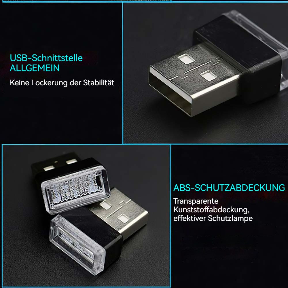 Hikity LED Nachtlicht USB-Ambientebeleuchtung für Autos LED-Stimmungsbeleuc günstig online kaufen